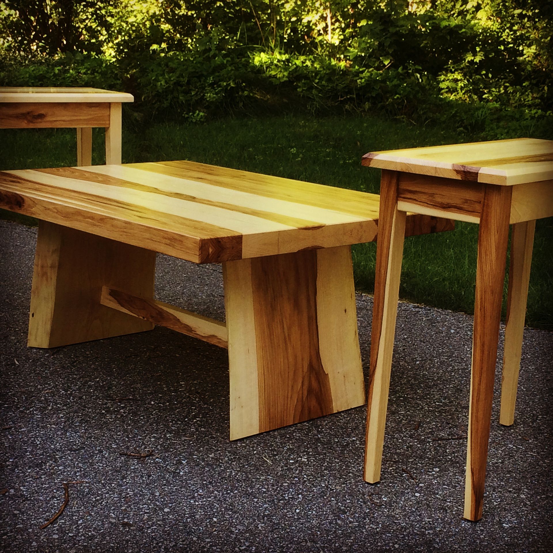 Live Edge Hickory Living Room Set