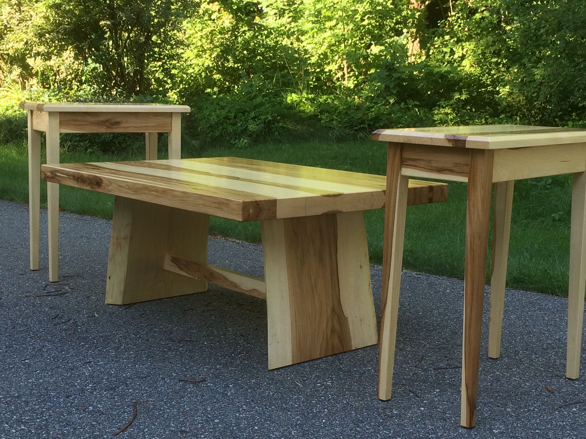 Live Edge Hickory Living Room Set 2