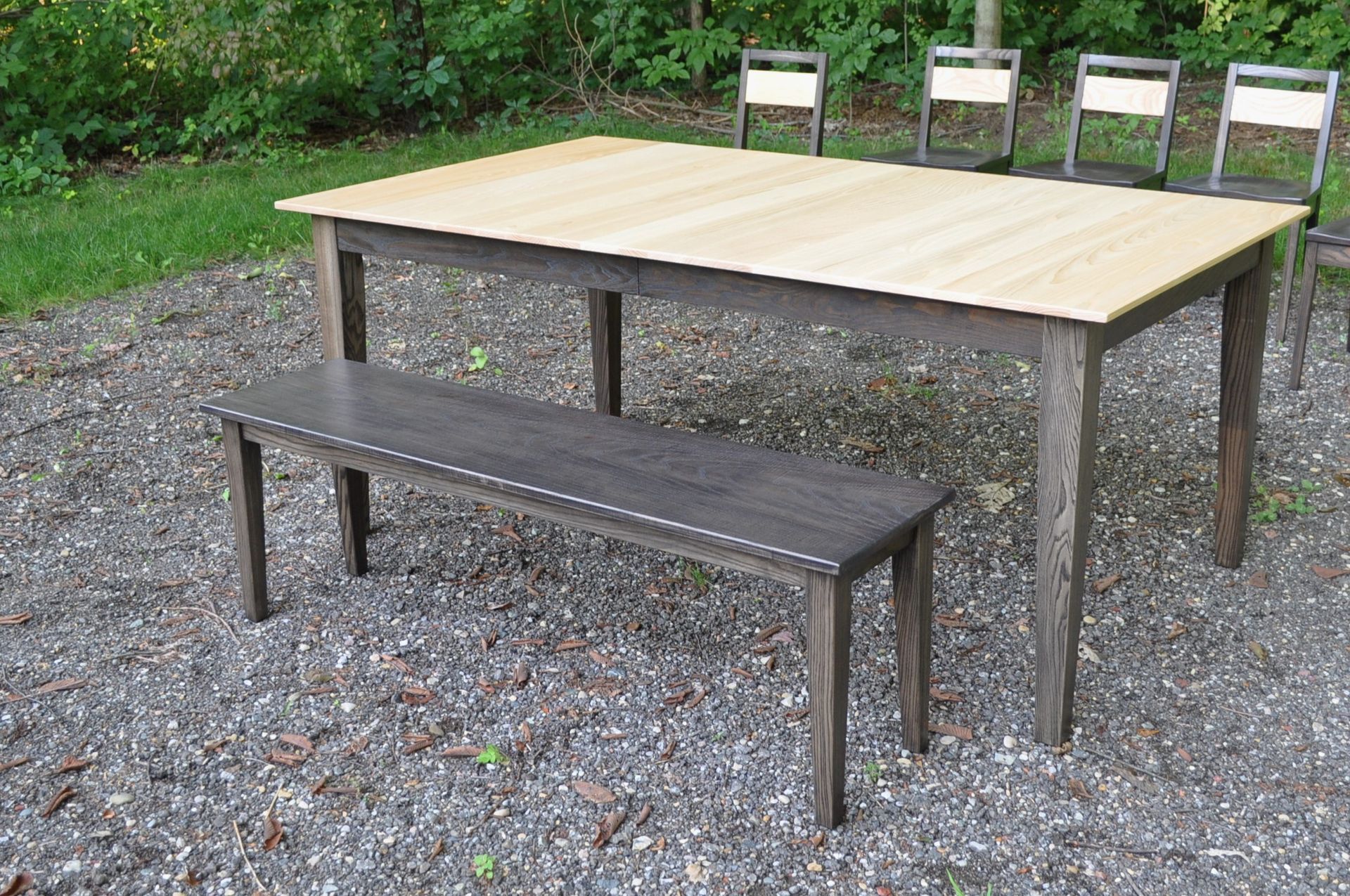 Stained Ash Bench Seat 2