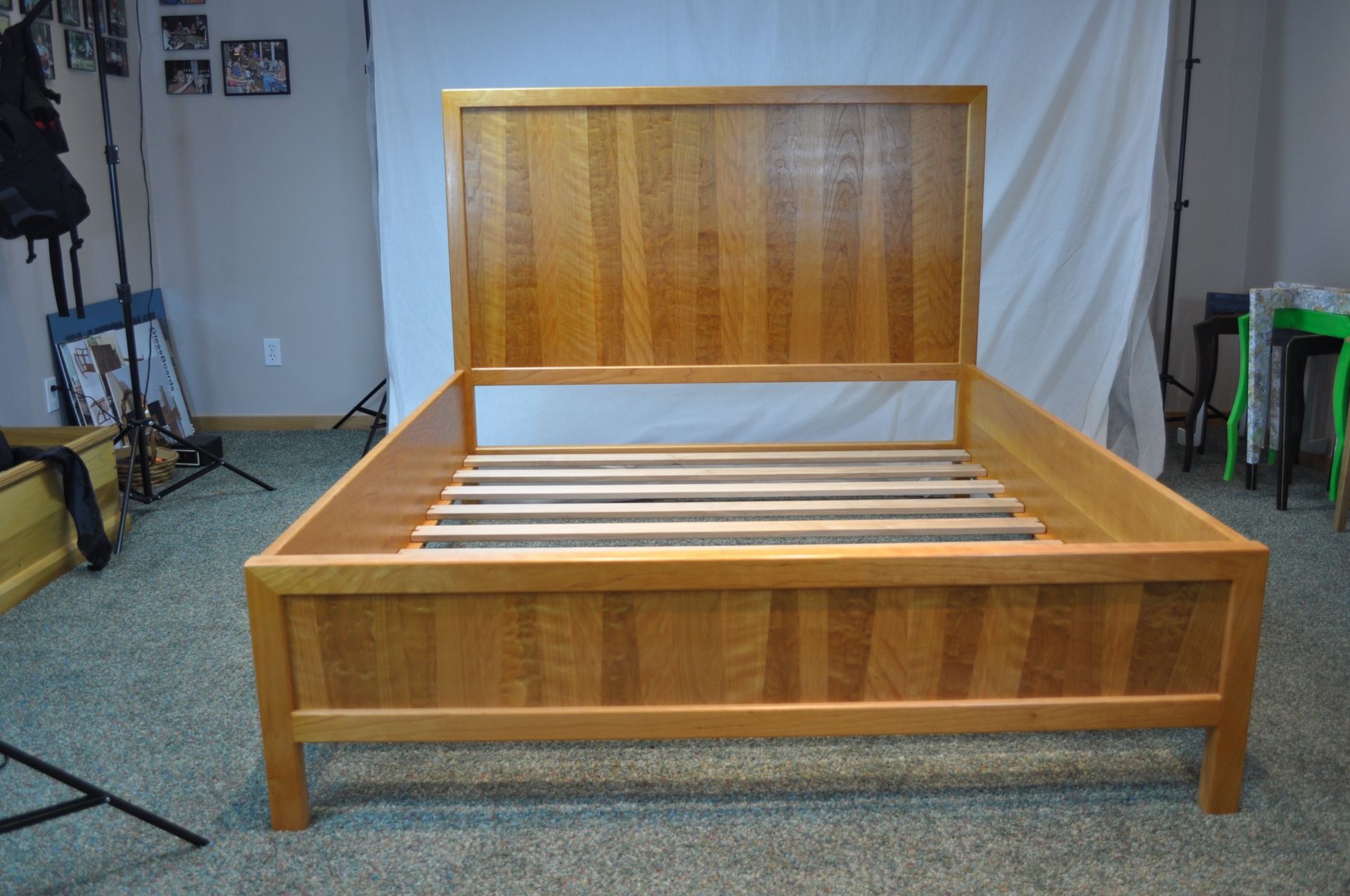 Beautiful Queen Cherry Bed 3