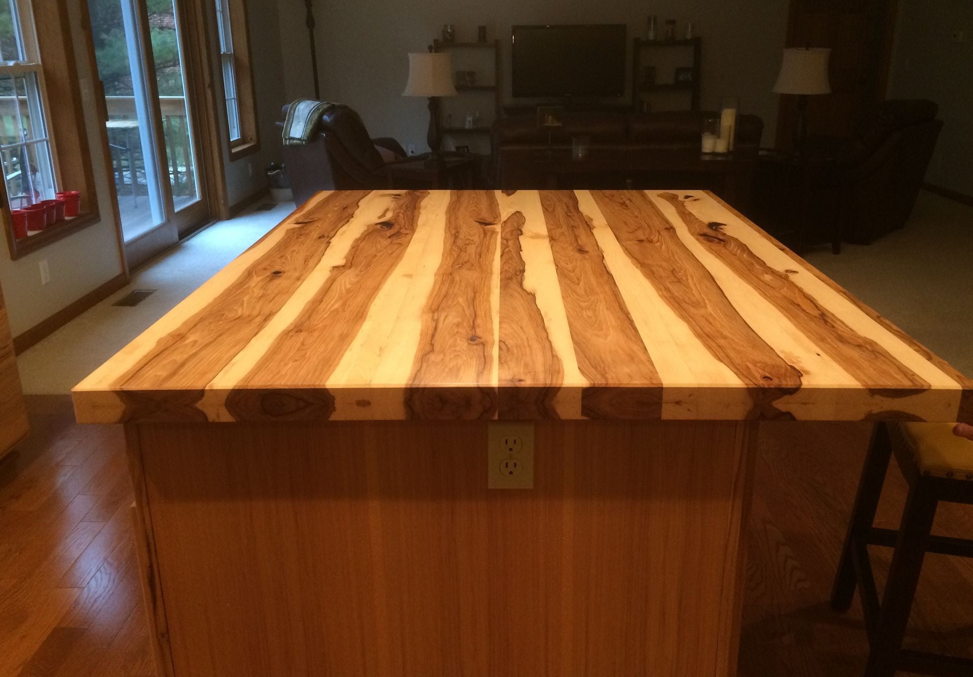 Solid Hickory Bar Top / Island Top 3