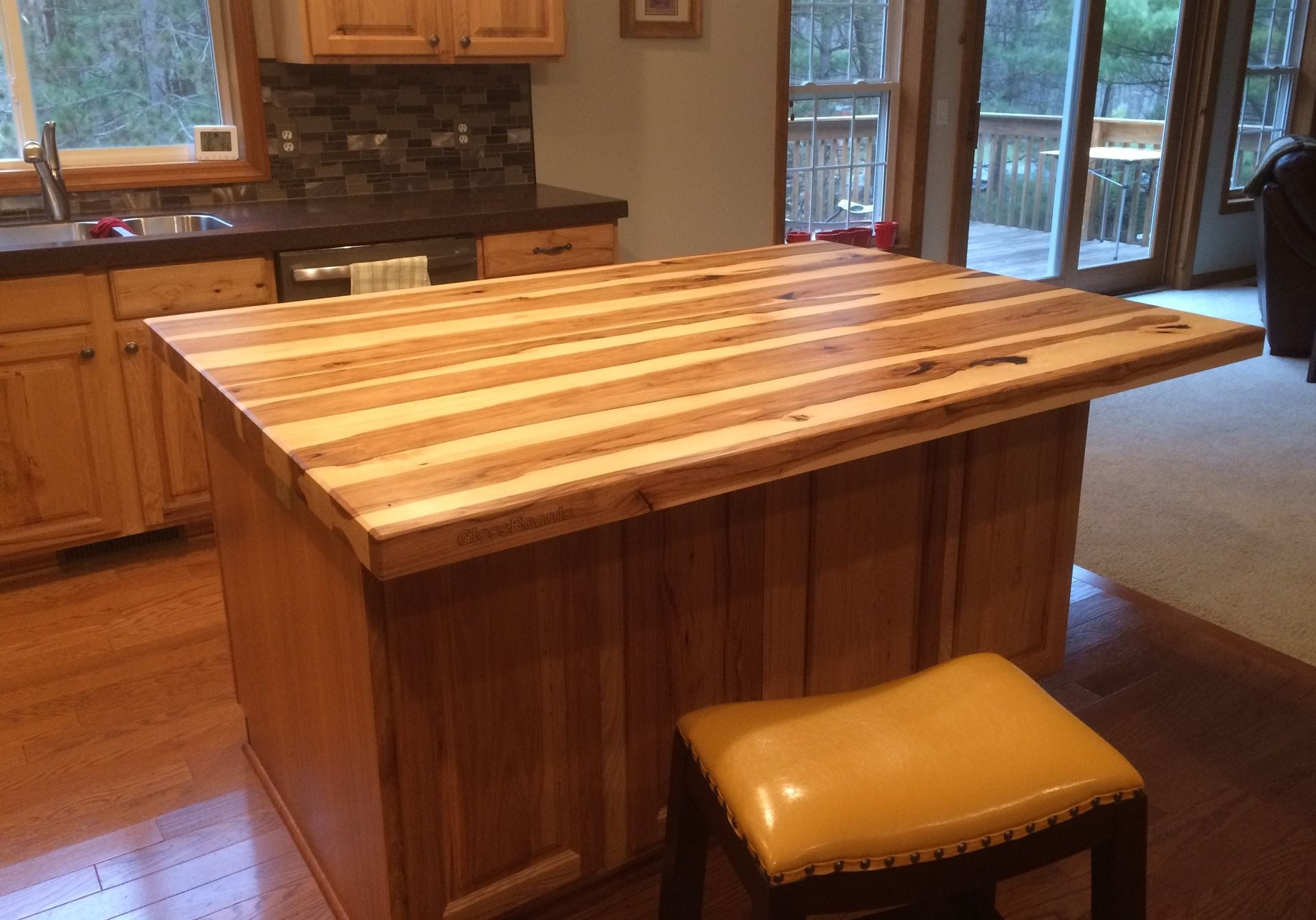 Solid Hickory Bar Top / Island Top 2