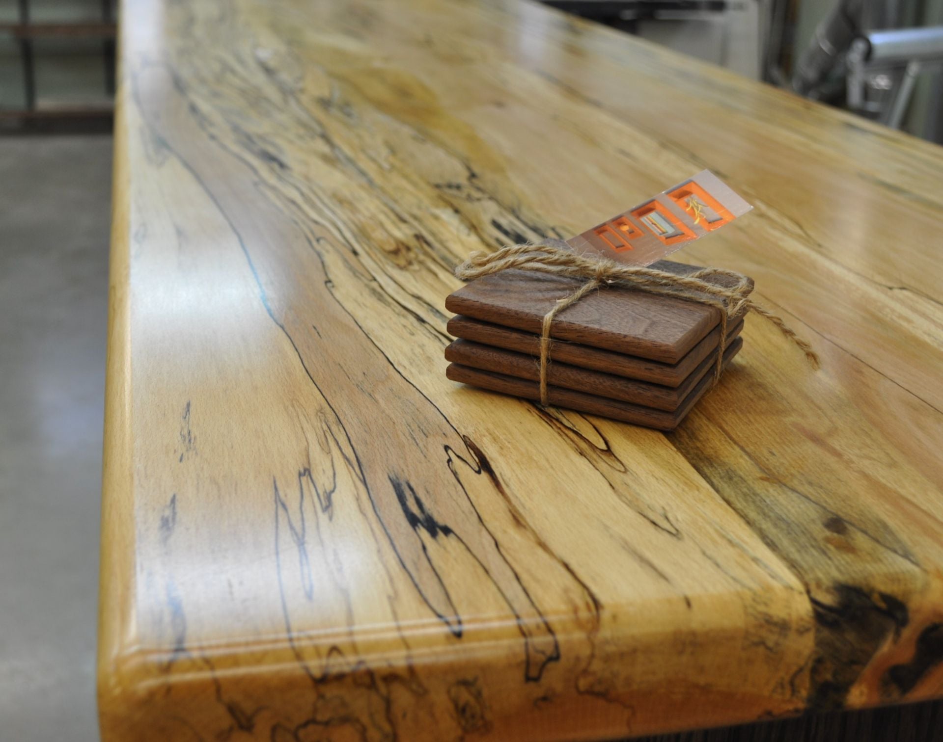 Freestanding Bar With Spalted Beech Top 4