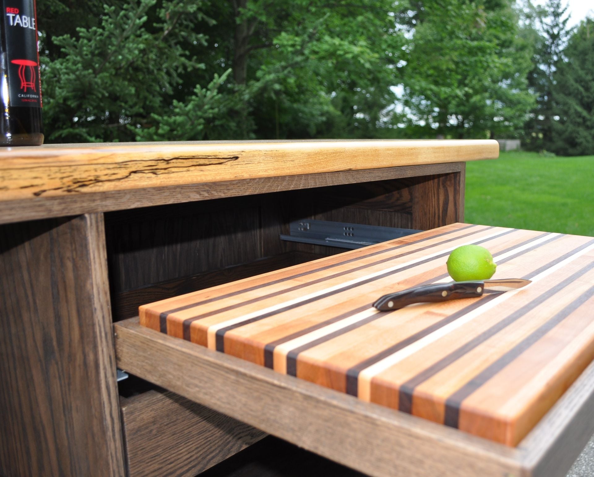Freestanding Bar With Spalted Beech Top 3