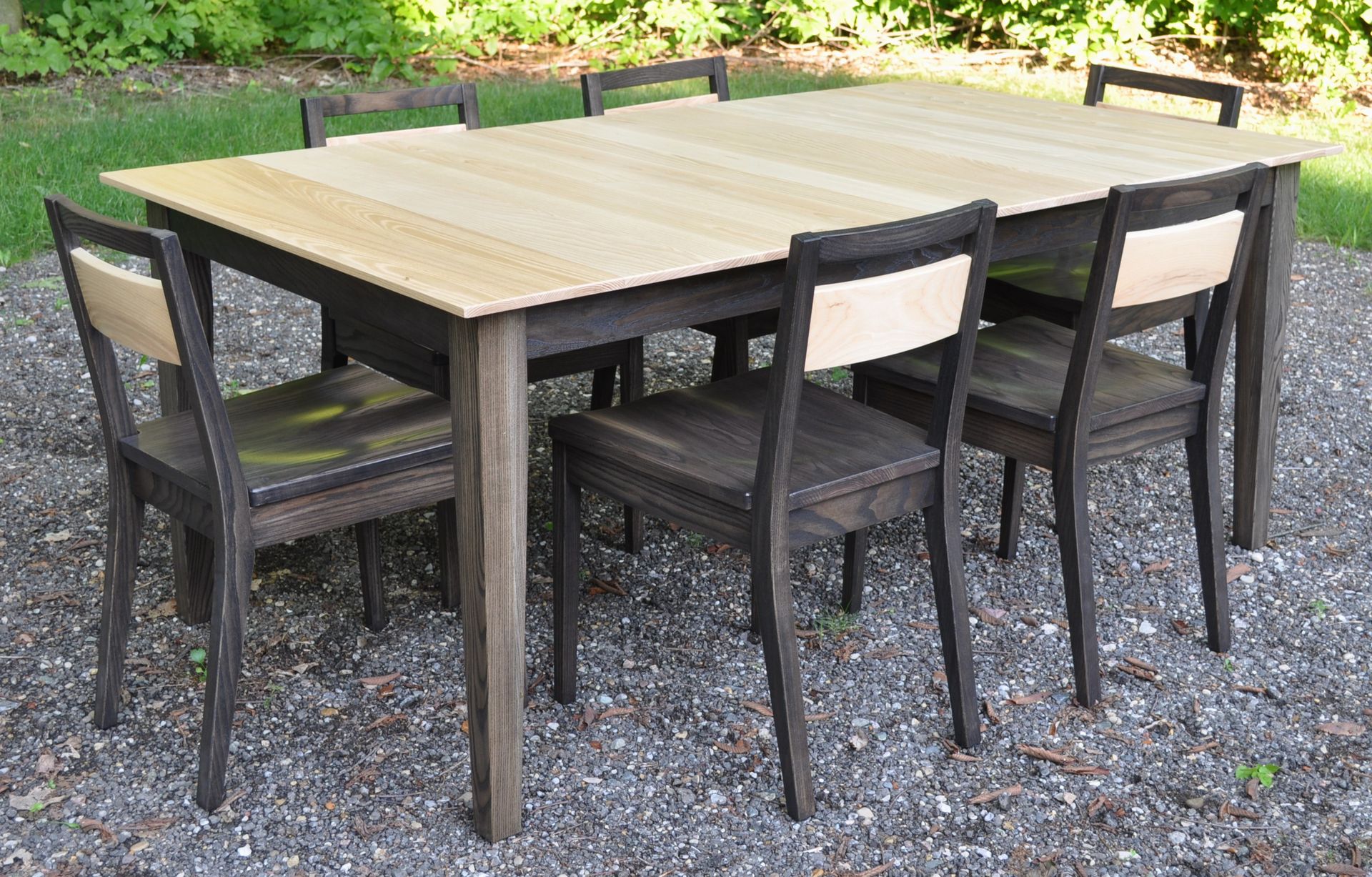 Solid Ash Eight (8) Piece Dining Set 5