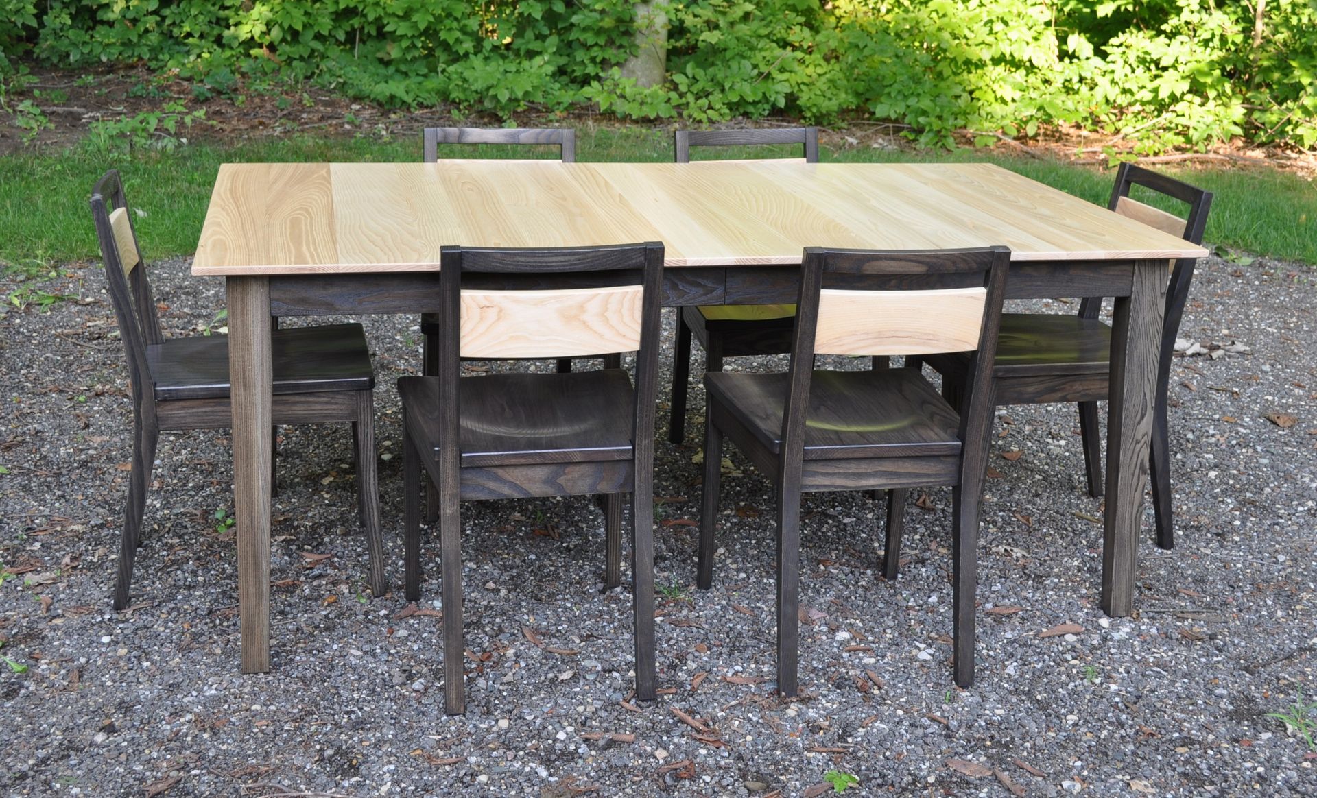 Solid Ash Eight (8) Piece Dining Set 6
