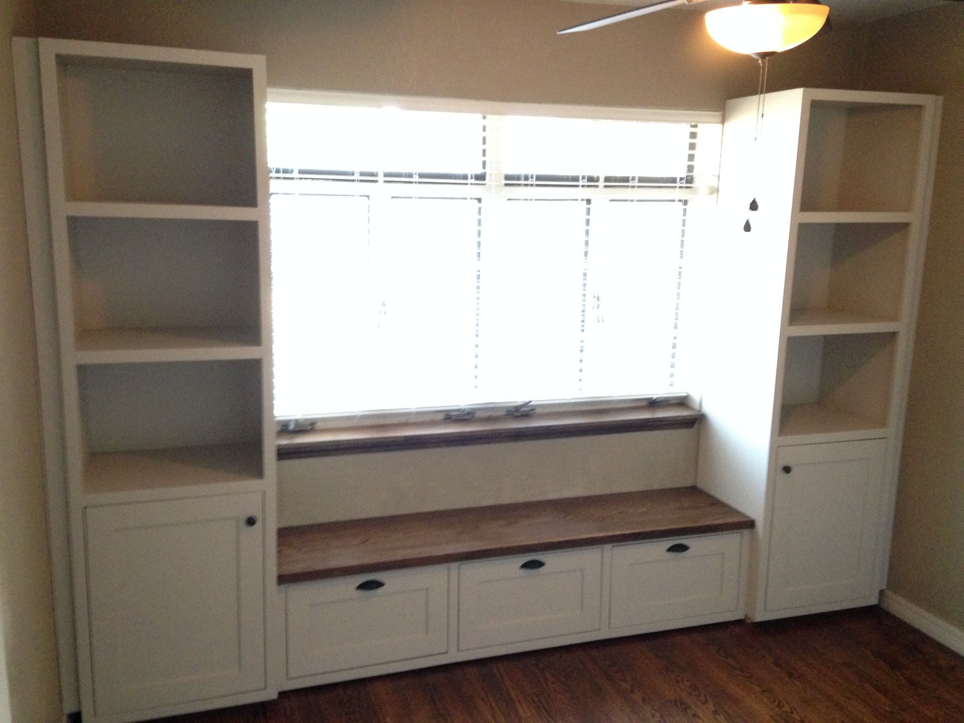 Built In Storage And Bench