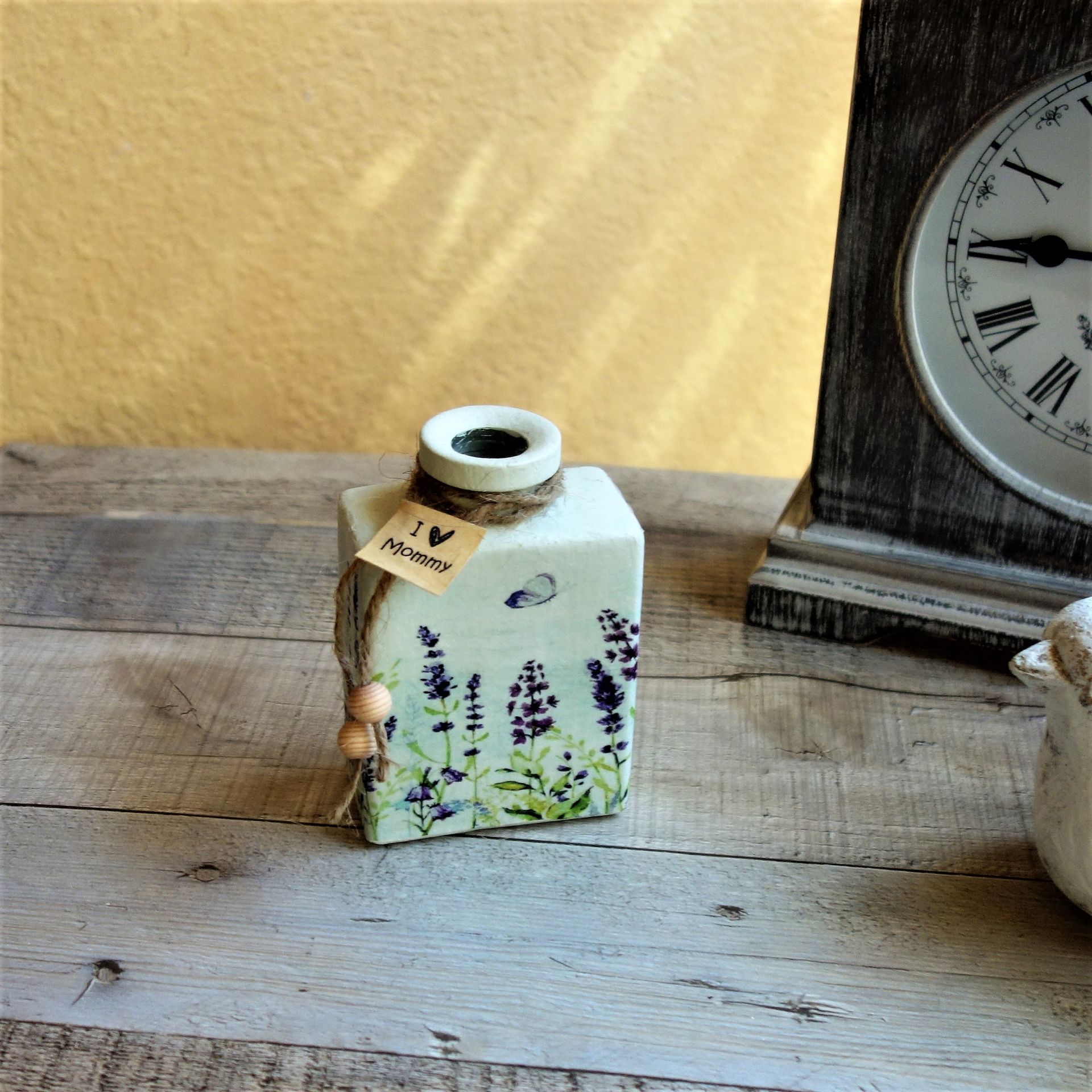 Mini Vase For Mommy Birthday Gift I Love Mommy Pot Vase For Little Flowers 2 