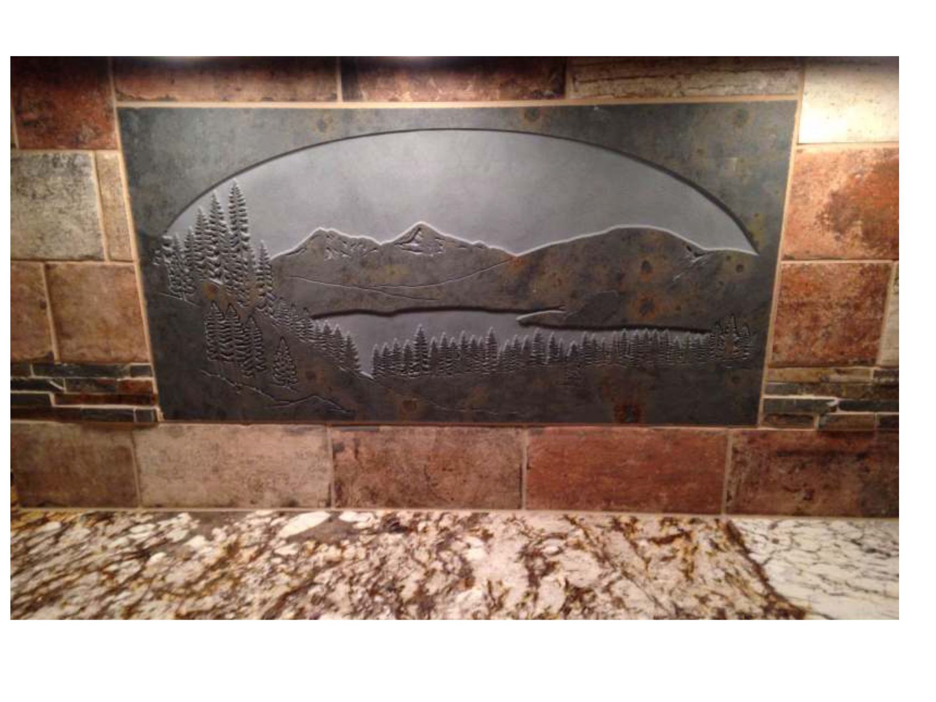 Porcelain Tile Mural Of Lake Dillon 2 