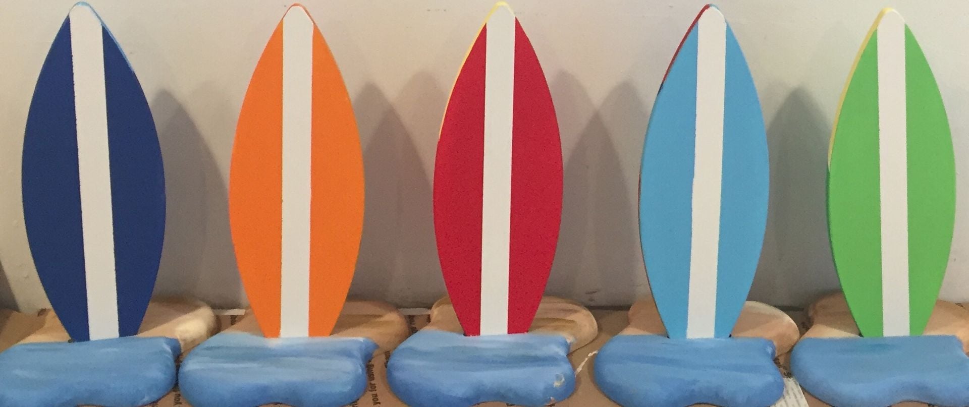 2ft Tall Wooden Surfboard Table Party Centerpiece Number Decoration 6 