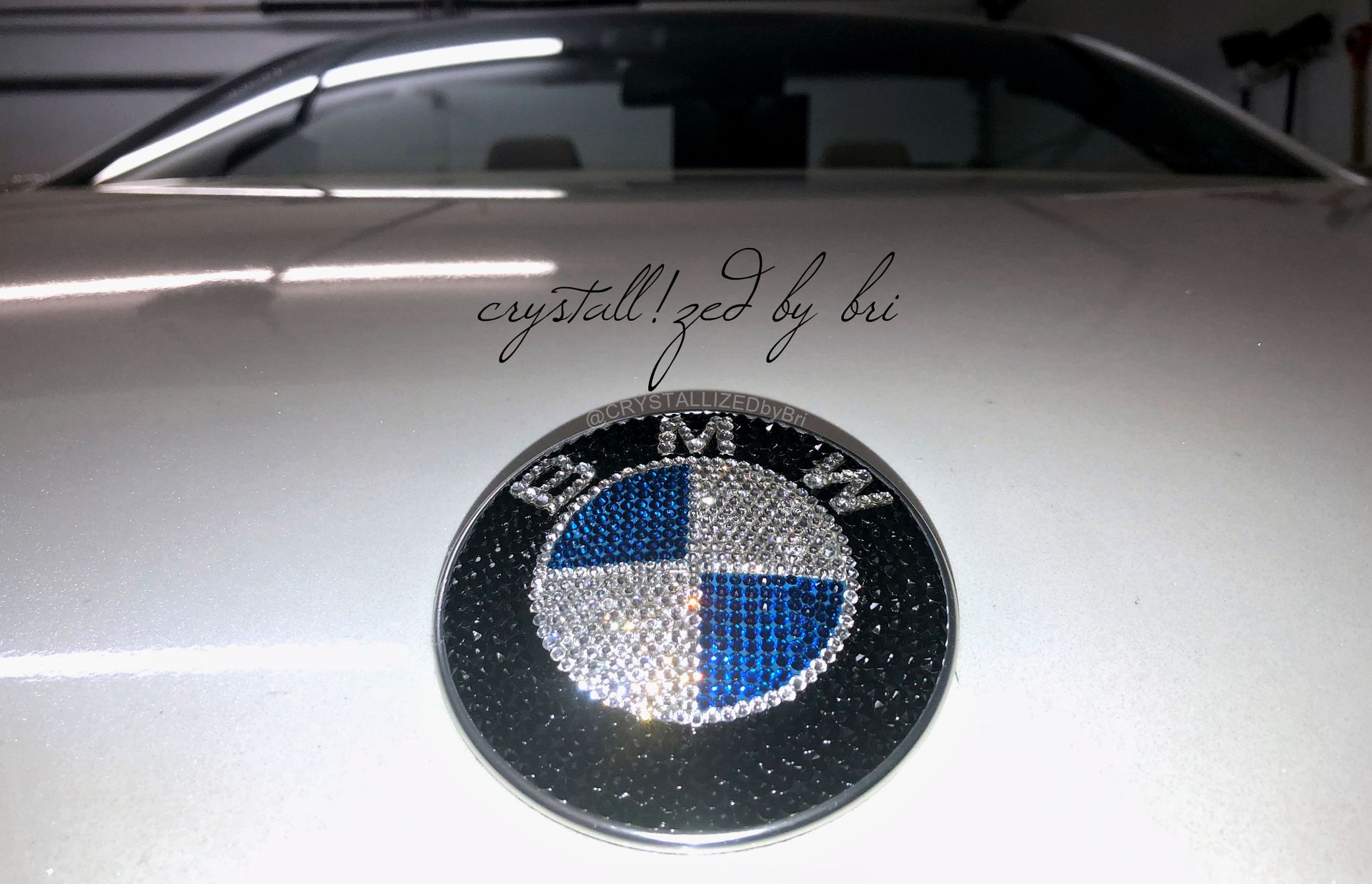 Bmw Crystallized Roundel Car Emblem Bling Genuine European Crystals Bedazzled 4