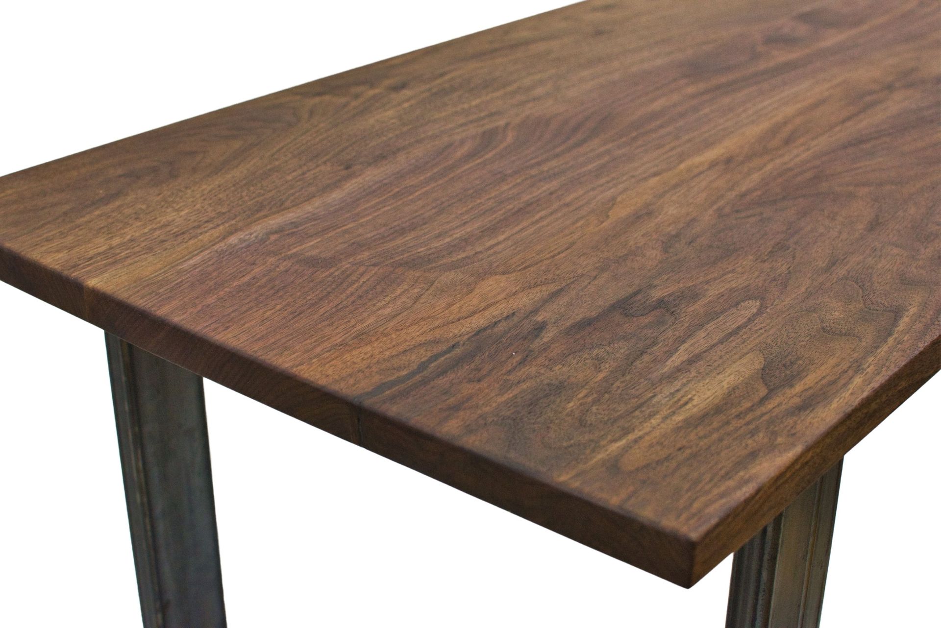 Walnut Office Desk, Computer Desk, Desk With Metal Legs, Gaming Desk, Handmade Office Desk 4