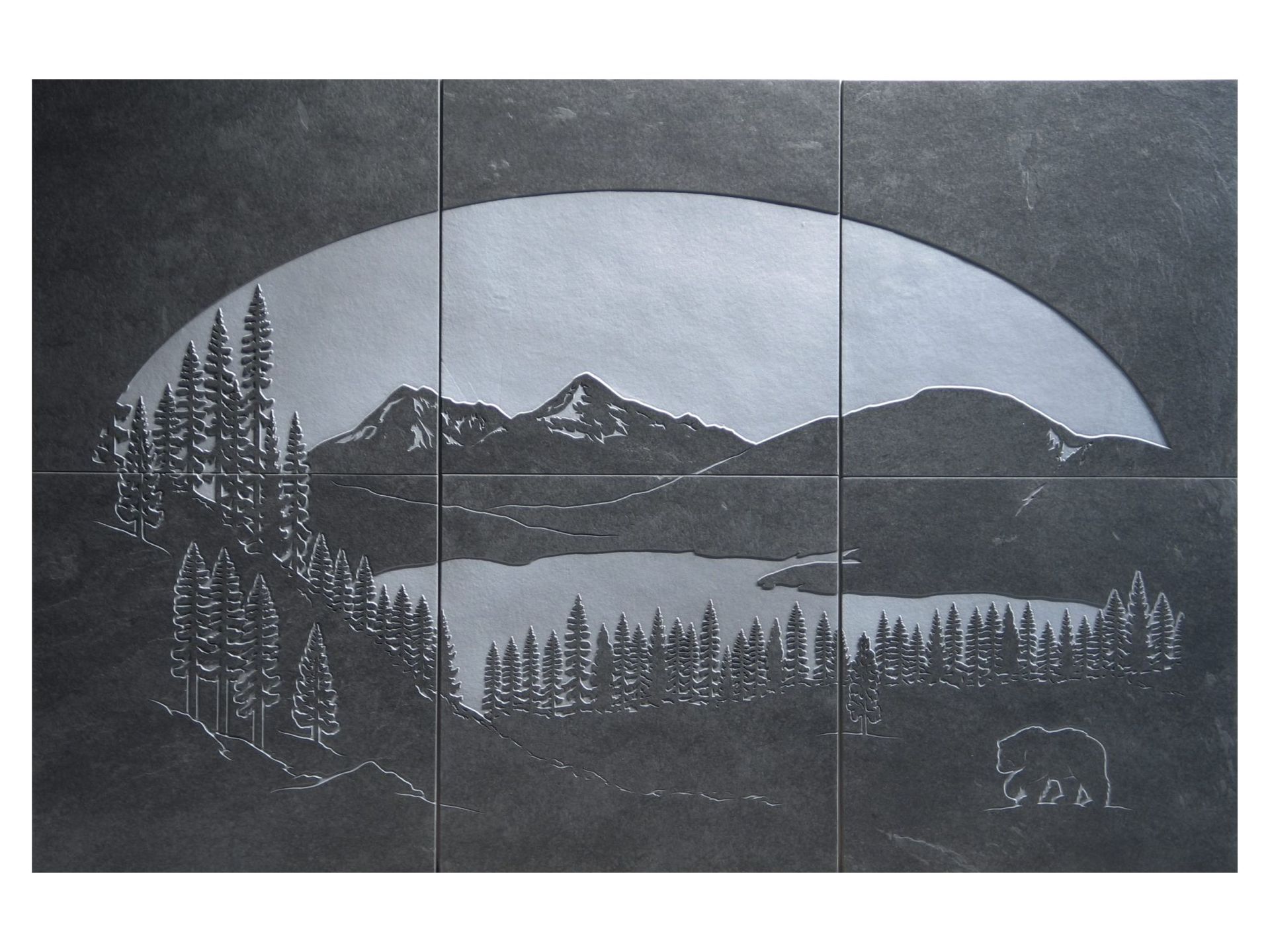 Porcelain Tile Mural Of Lake Dillon 4 