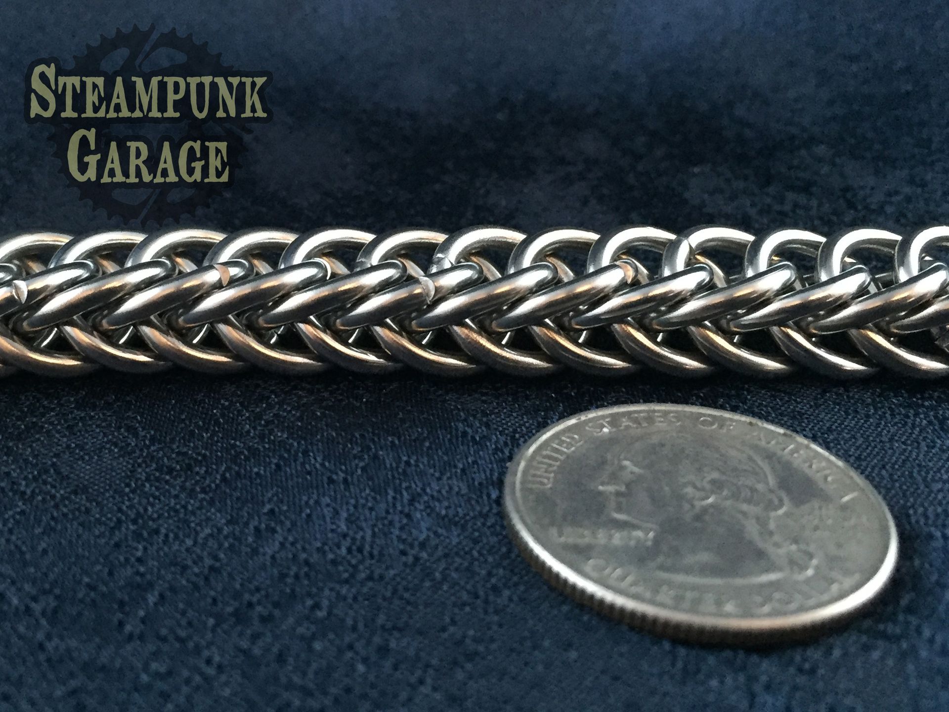 Wallet Chain - Black Or Silver Steel - Heavy Duty Industrial Strength 14 Swg 5 