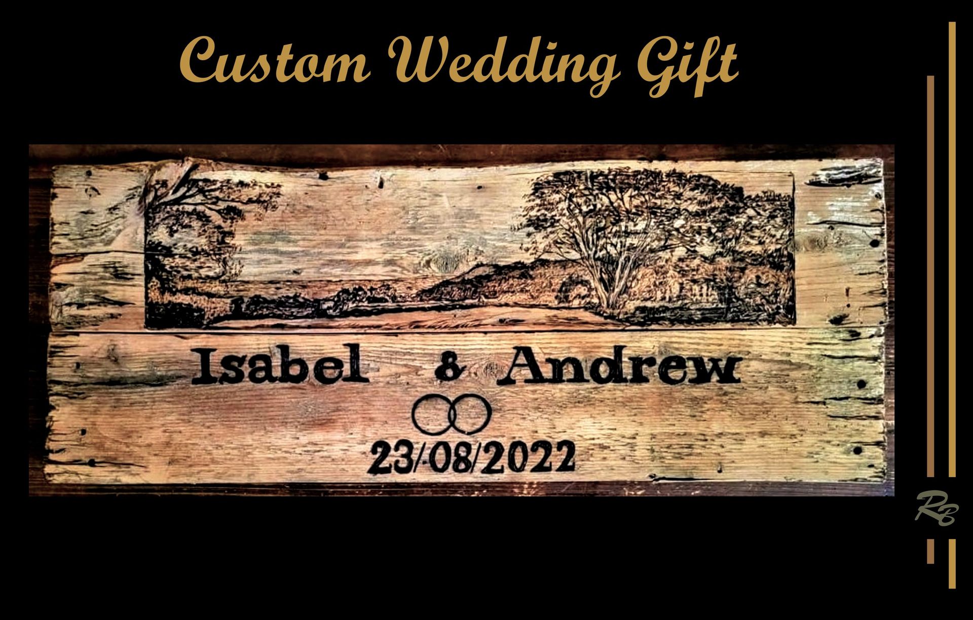 Sign, Wedding Gift, Wood Anniversary Gift, Established Sign, Text 609 864-8210 For Information 5 