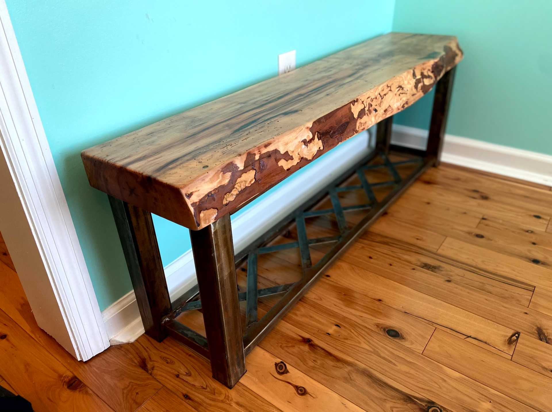 Wormy Pecan Bench 1