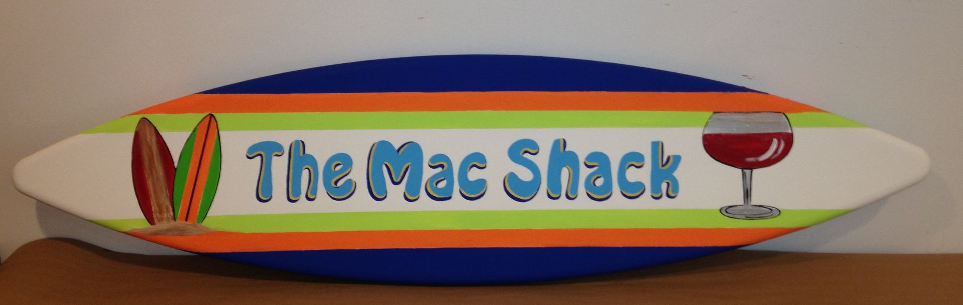 5ft Surf Surfboard Party Sign In Book Board Wedding Bar Bat Mitzvah Monogram Name Sign 4 