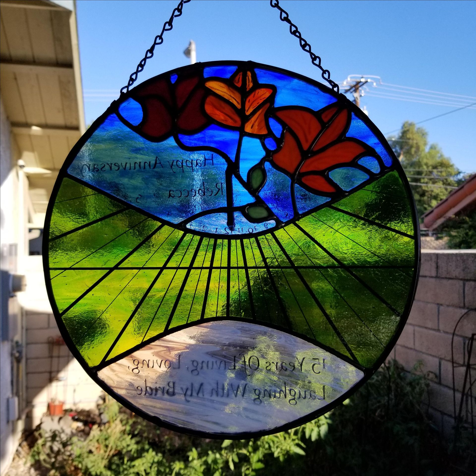 Stained Glass Sundial 2 