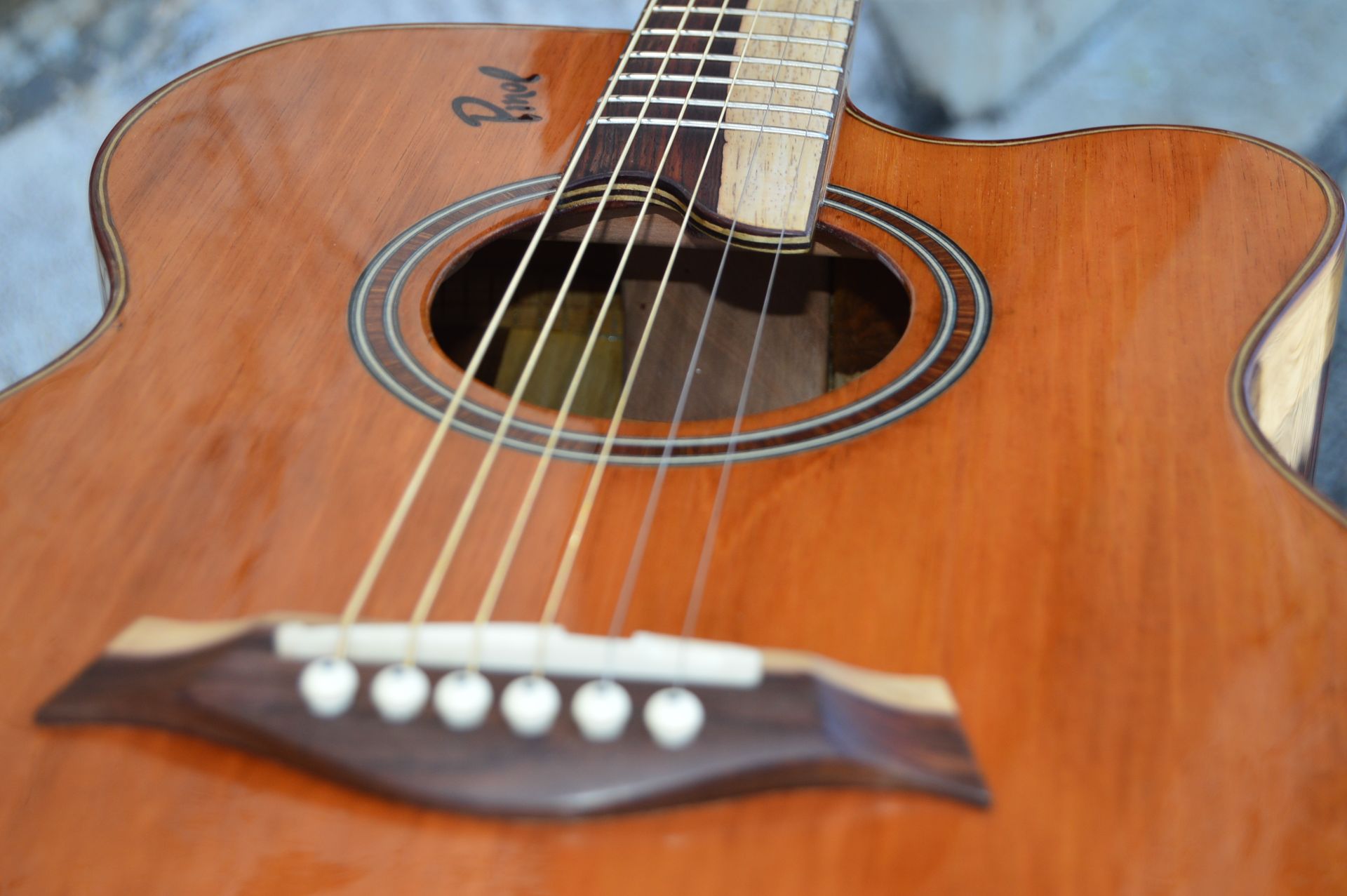 Pinol Guitars And Ukuleles Solid Cocobolo Rosewood Body/Mahogany Top ( Free Shipping) 5 