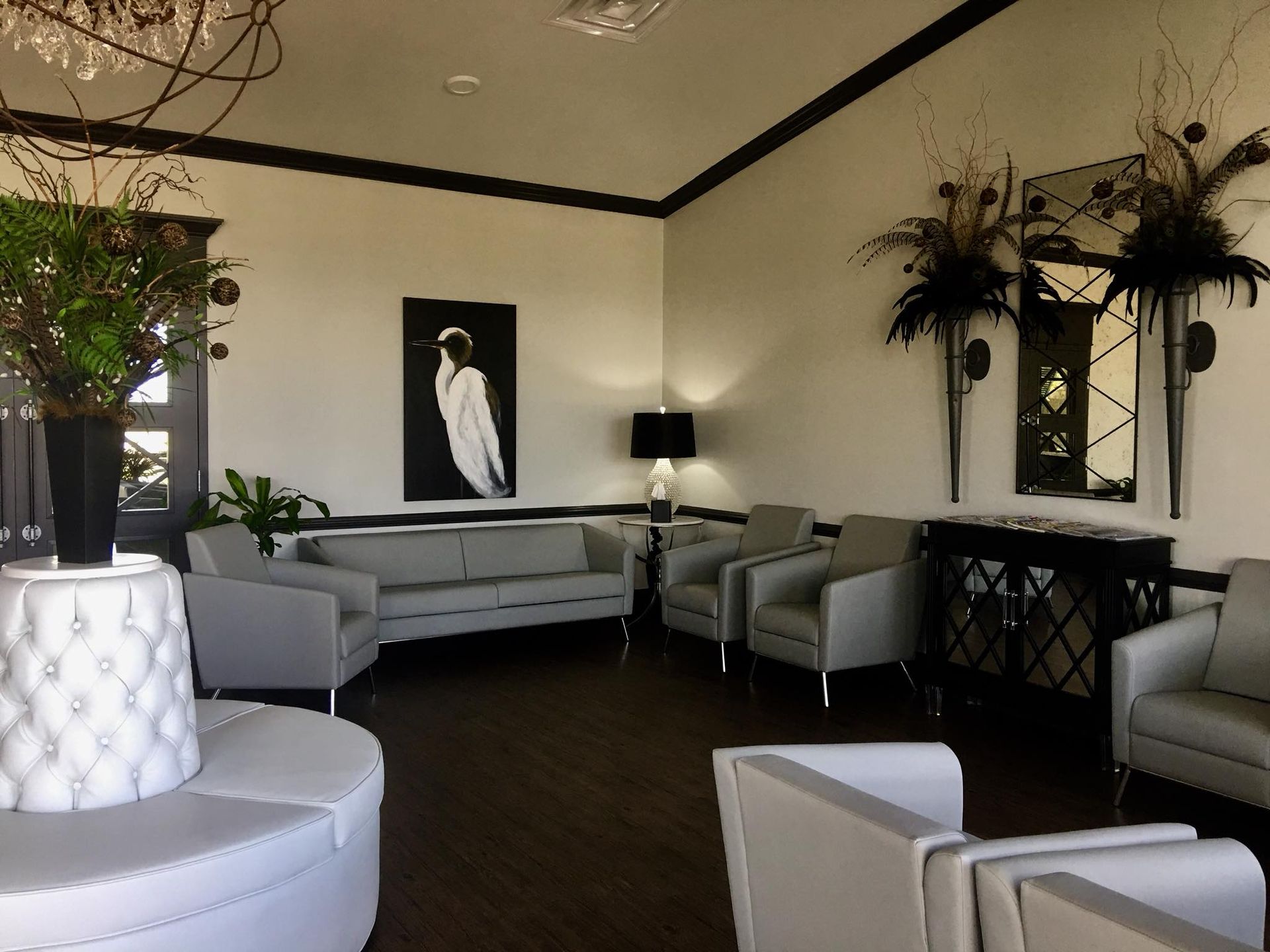 Round White Circle Couch Sofa 2 