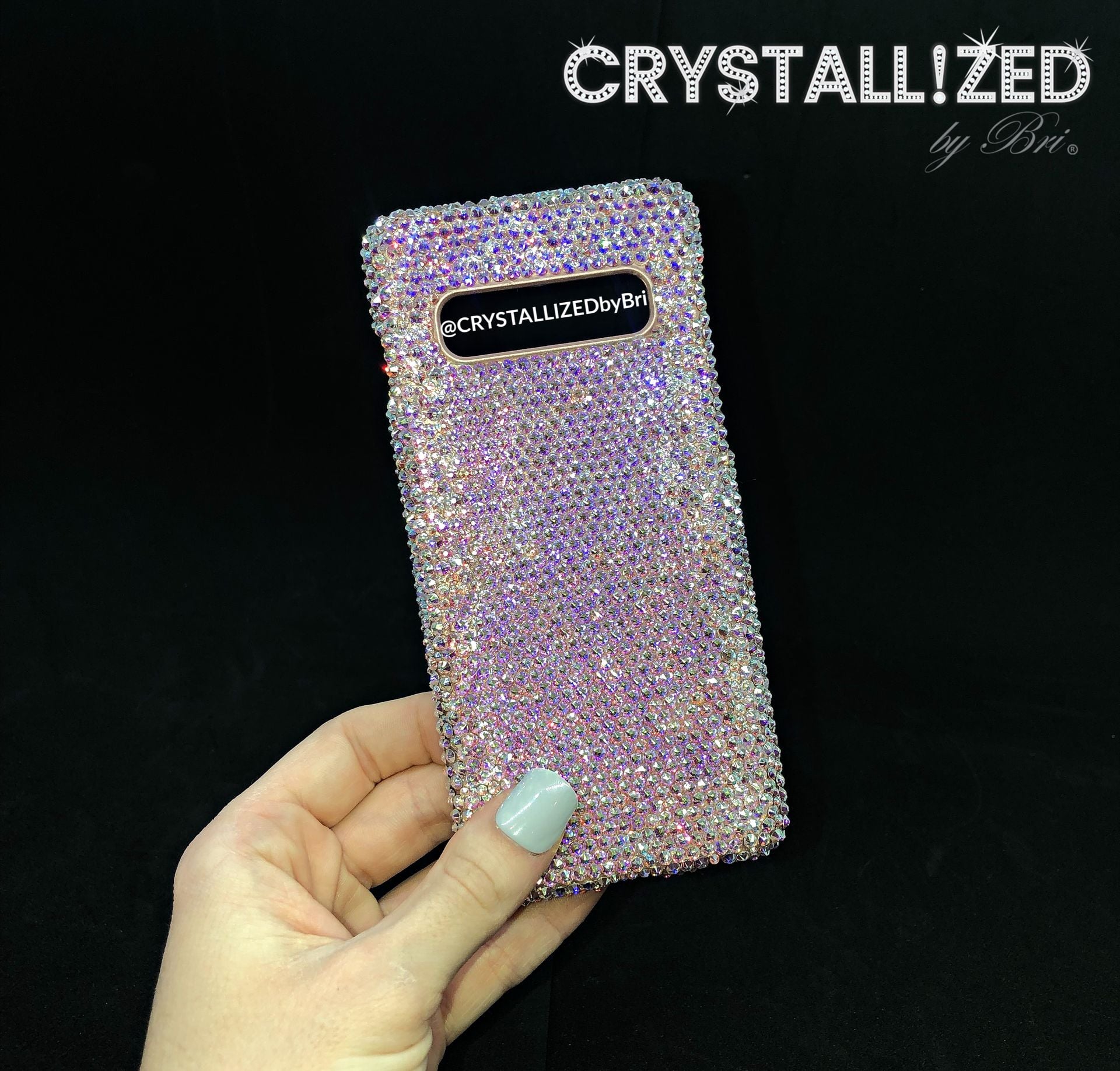 Custom Android Crystallized Cell Phone Case Any Model Bling Genuine European Crystals Bedazzled 1