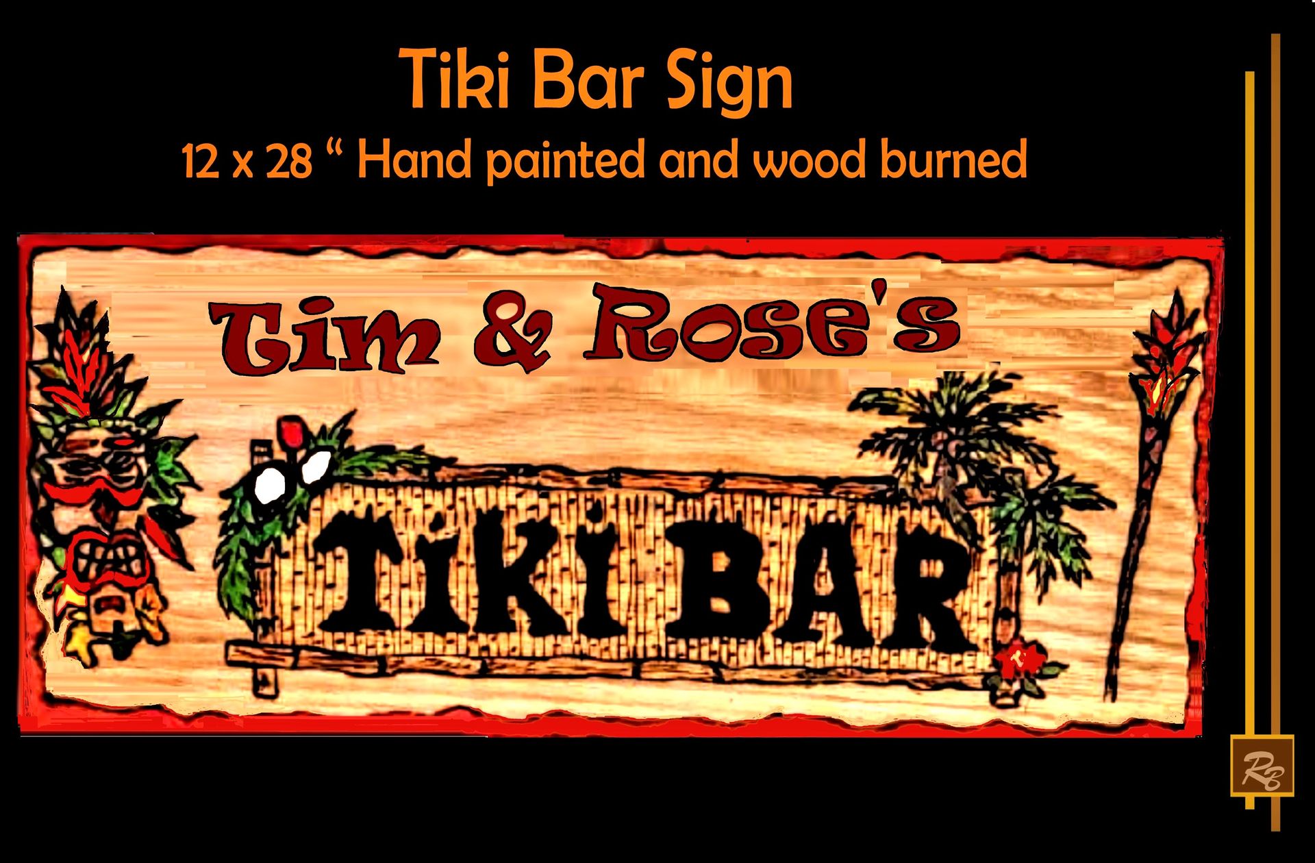 Tiki Bar Sign, Tiki Bar, Decorations, Signs, Art 3