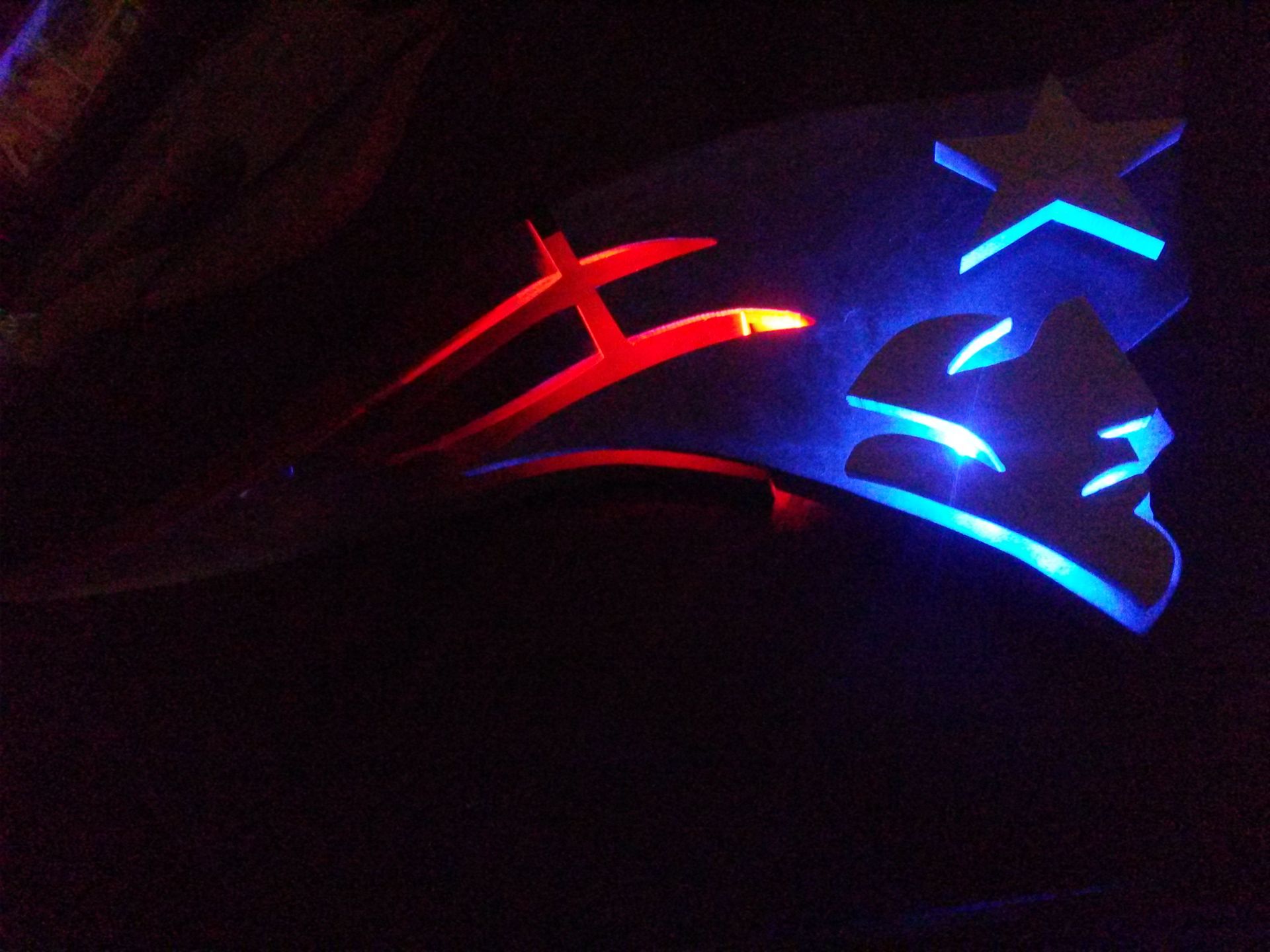 New England Patriot Logo With Led Lights