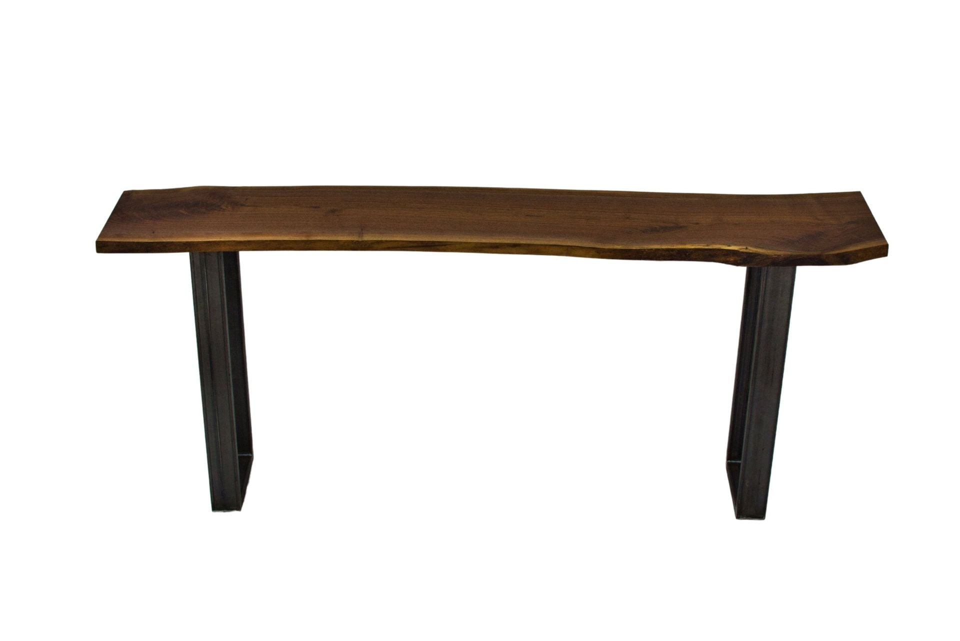 Live Edge Console Table, Walnut Entryway Table, With Metal Legs, Hallway Table, Foyer Table 1 