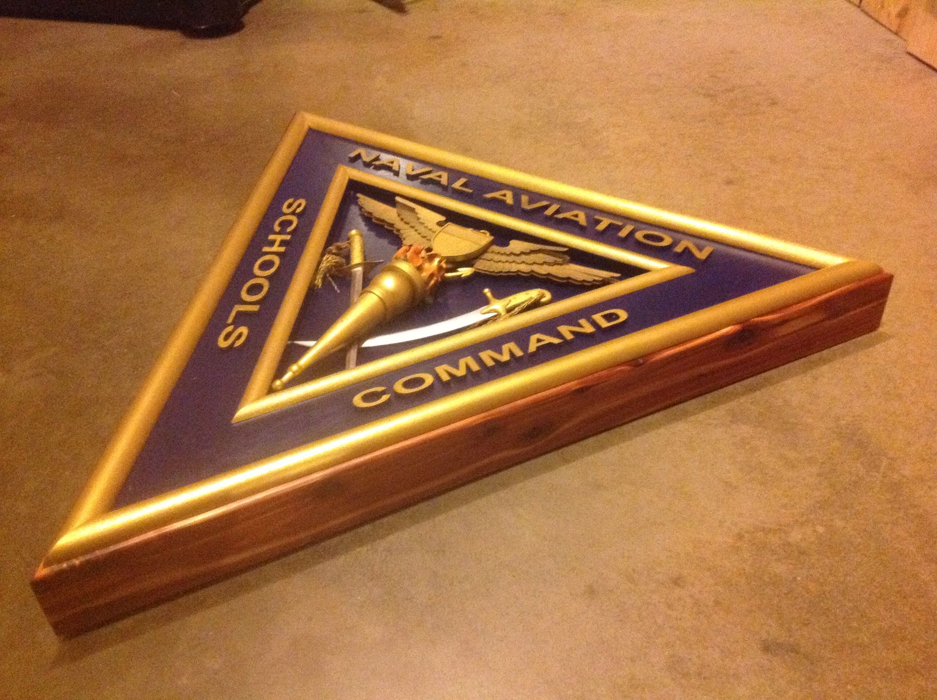 Custom Made Cedar Frame 3 D Carved Wall Plaque 5