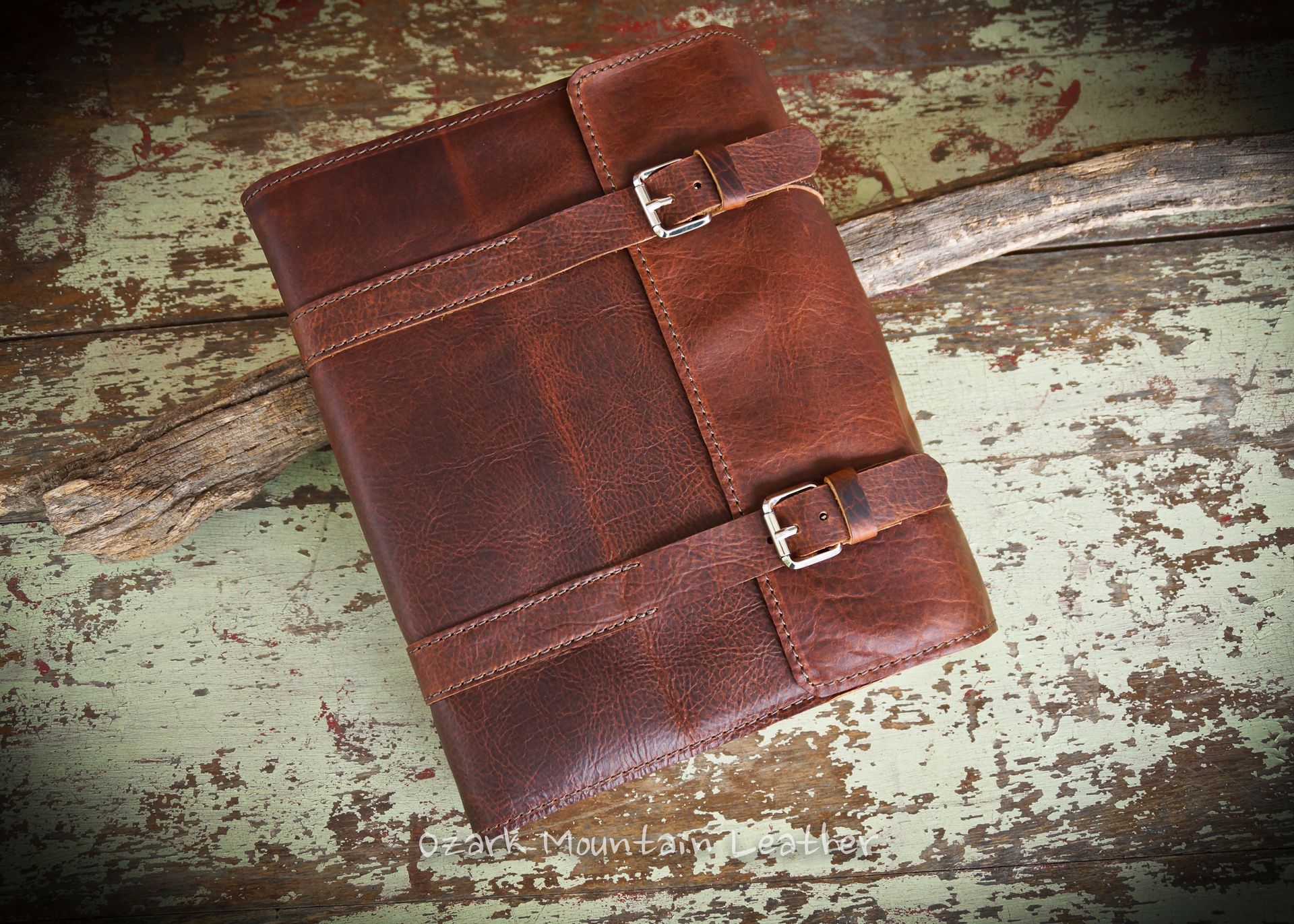 Custom Bison Leather Book Cover Or Bible Cover Made to fit your book or Bible Personalized 1