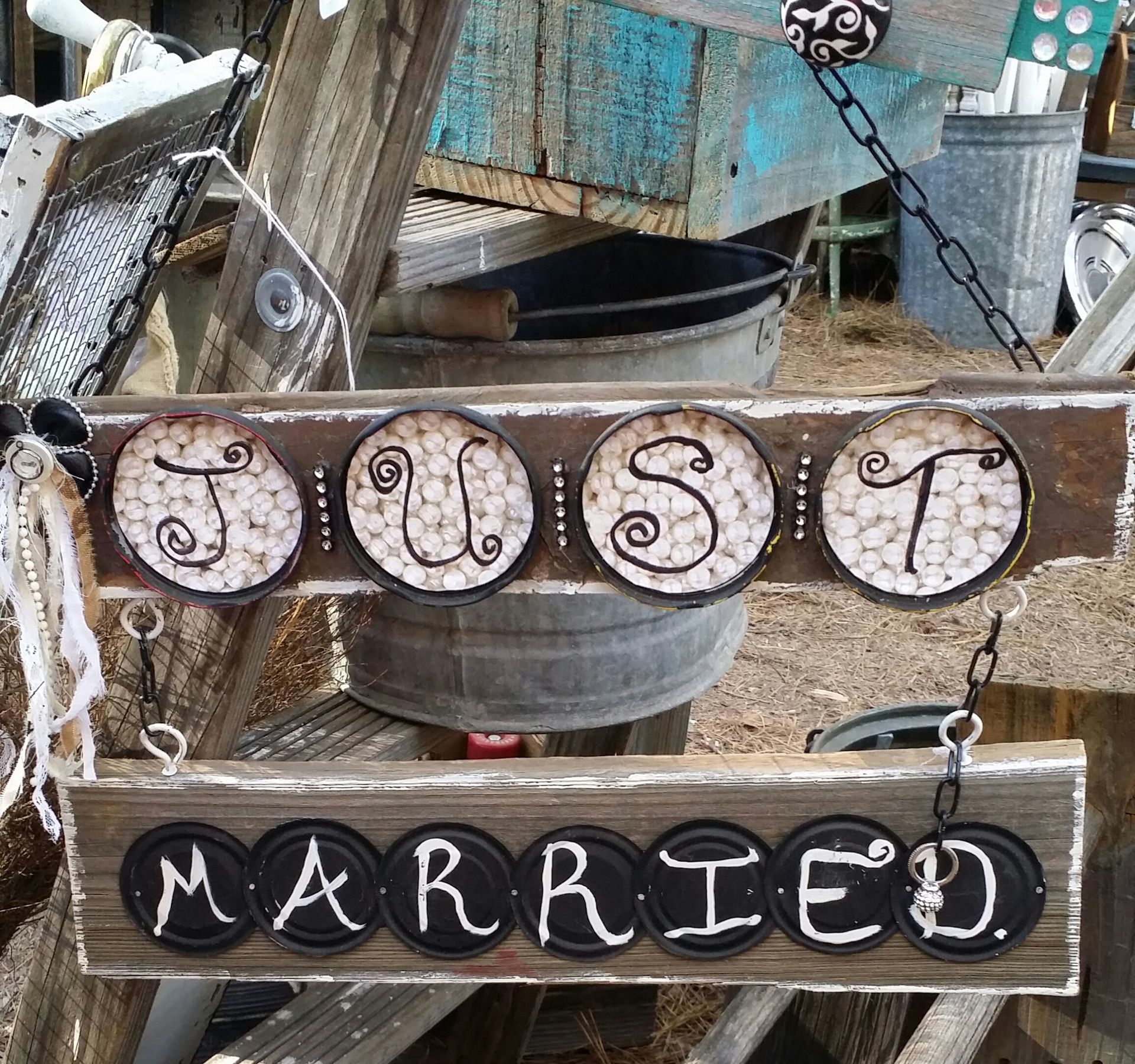 Just Married Photo Decor