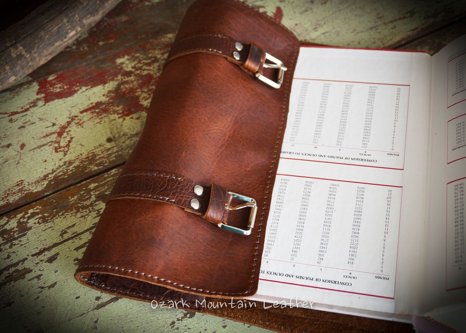 Custom Bison Leather Book Cover Or Bible Cover Made to fit your book or Bible Personalized 3