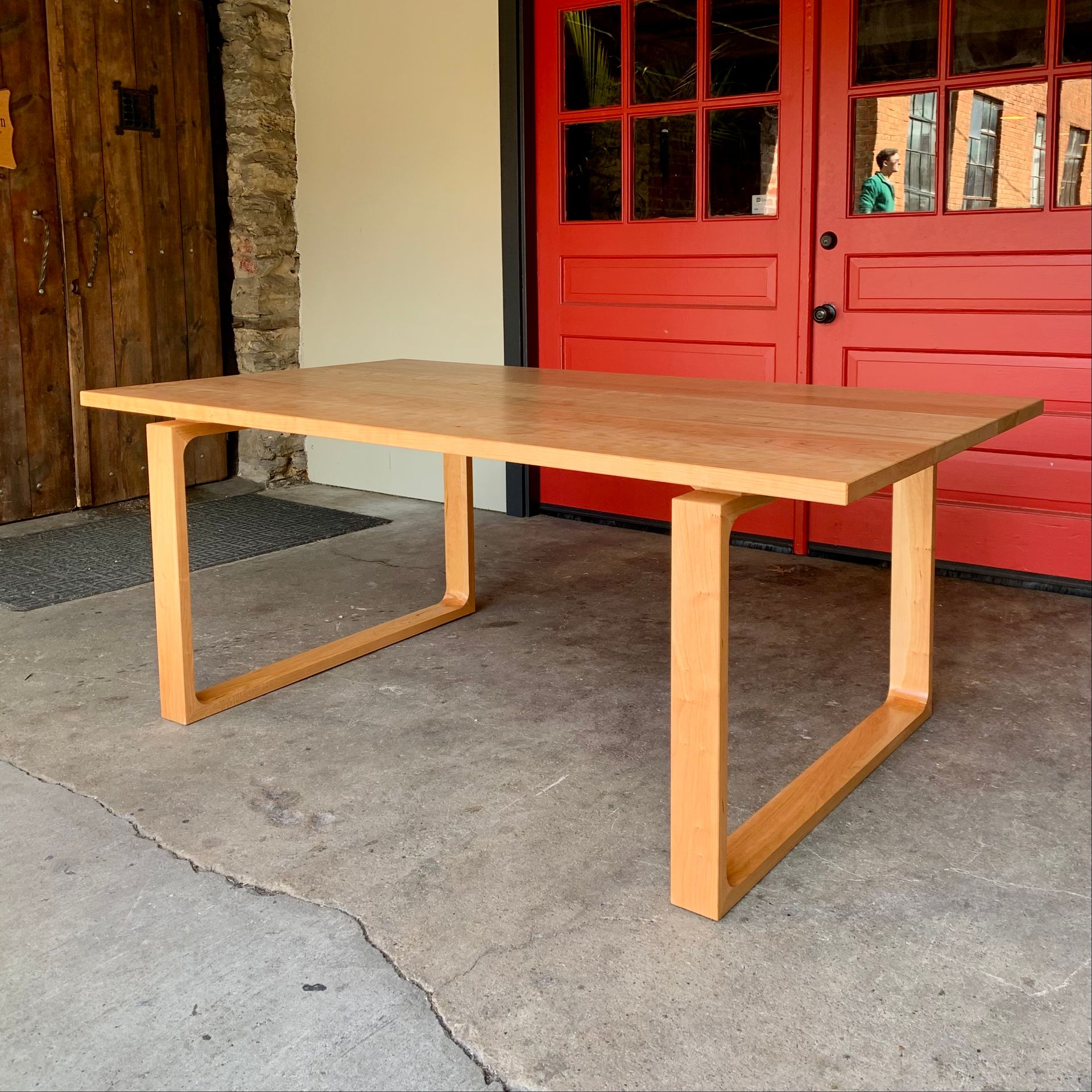 Minimalist Modern Dining Table In Maple 4 