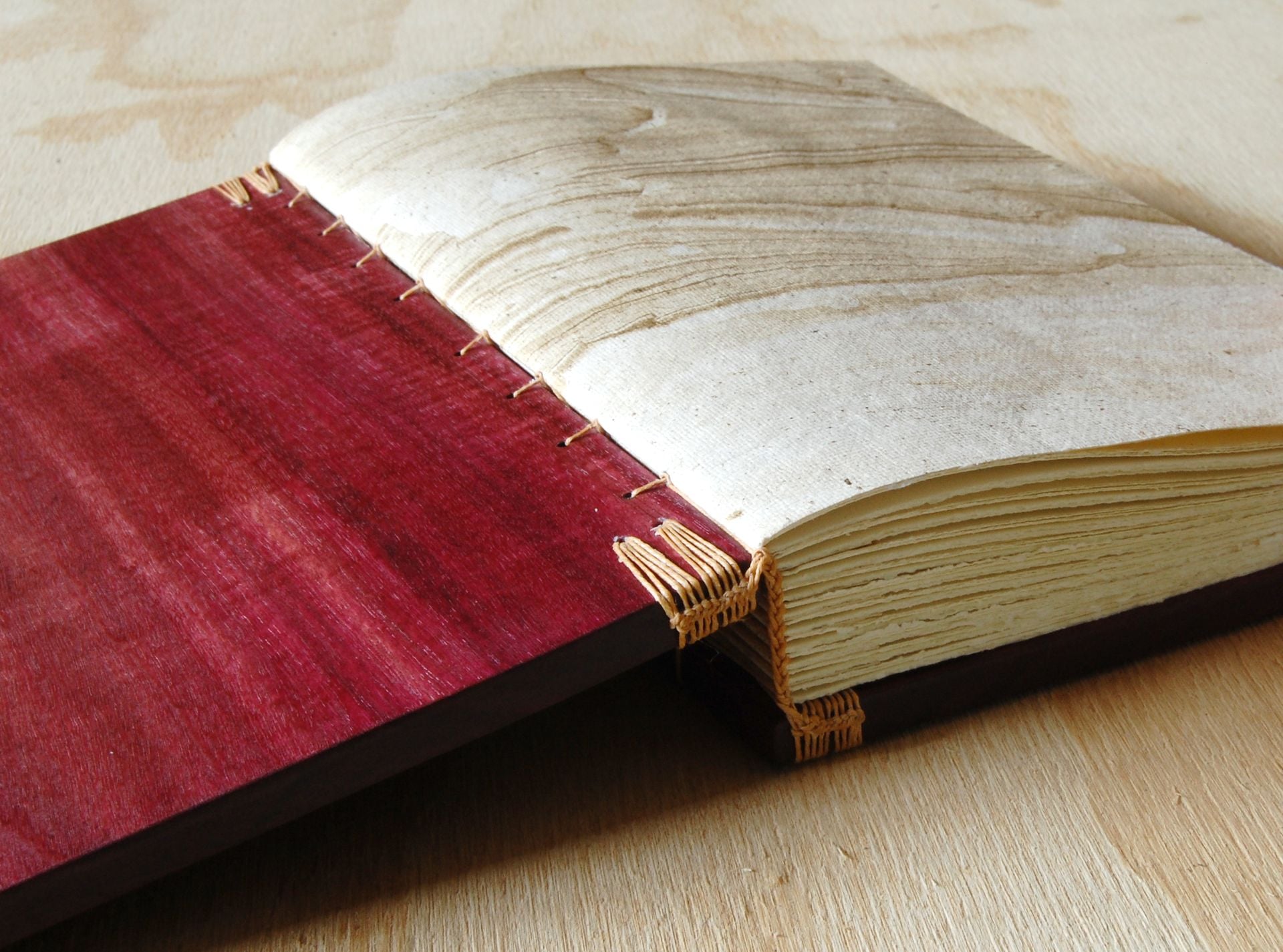 Wedding Guest Book - Purpleheart Wood Book - Anniversary Gift Large Purple Gray Fall Winter Wedding 5 