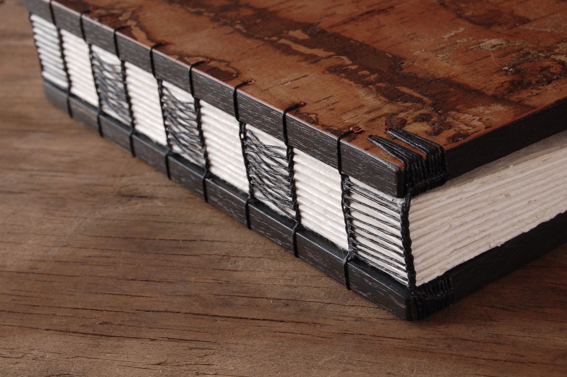 Tree Bark Journal - Rustic Bark Journal, Cabin Or  Wedding Guest Book 5 