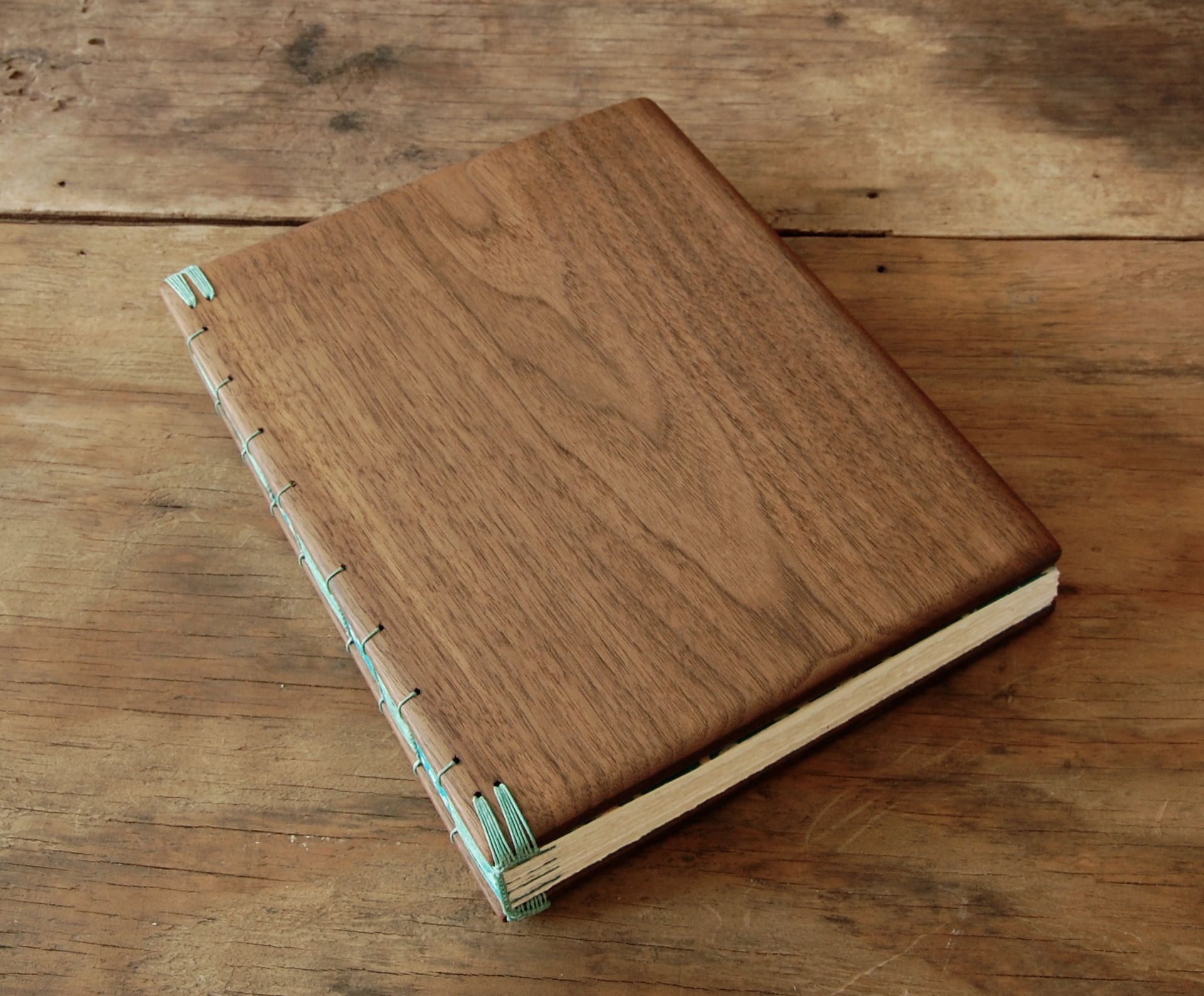 Black Walnut Wood Guest Book - Rustic Wedding Or Cabin Guest Book Wood Journal 2 