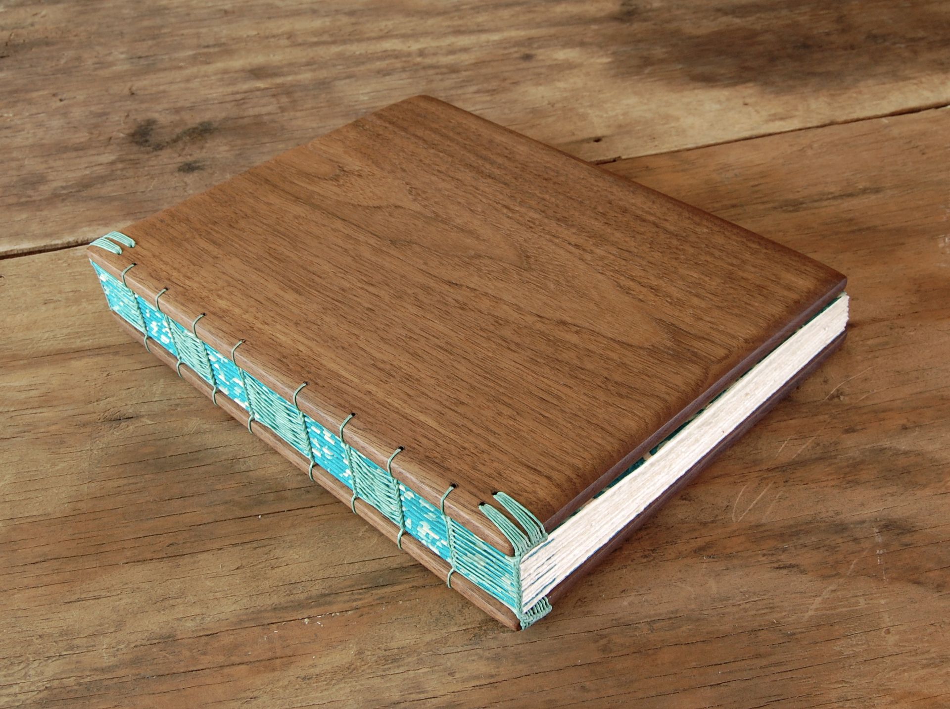 Black Walnut Wood Guest Book - Rustic Wedding Or Cabin Guest Book Wood Journal 3 