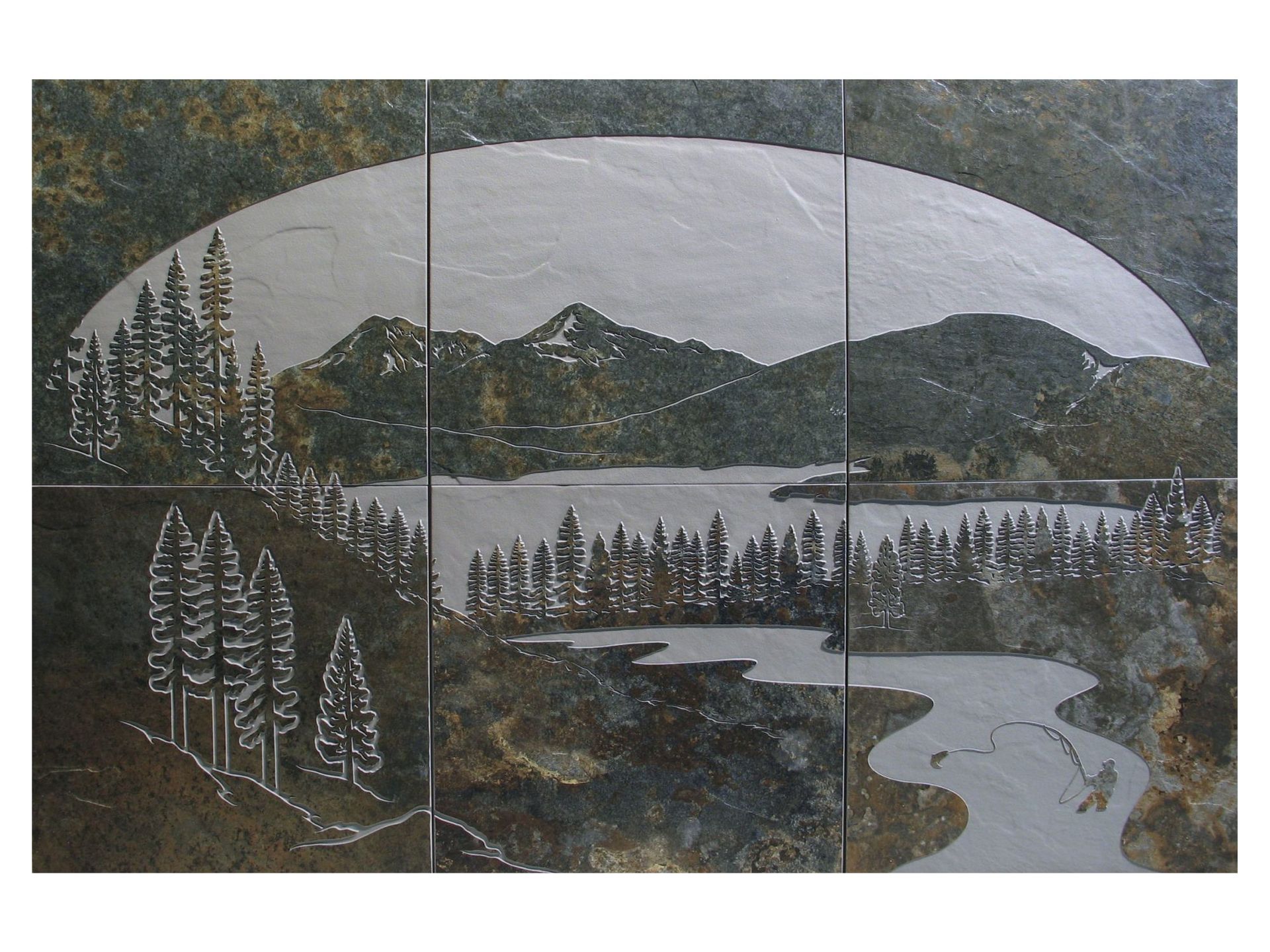 Porcelain Tile Mural Of Lake Dillon 3 
