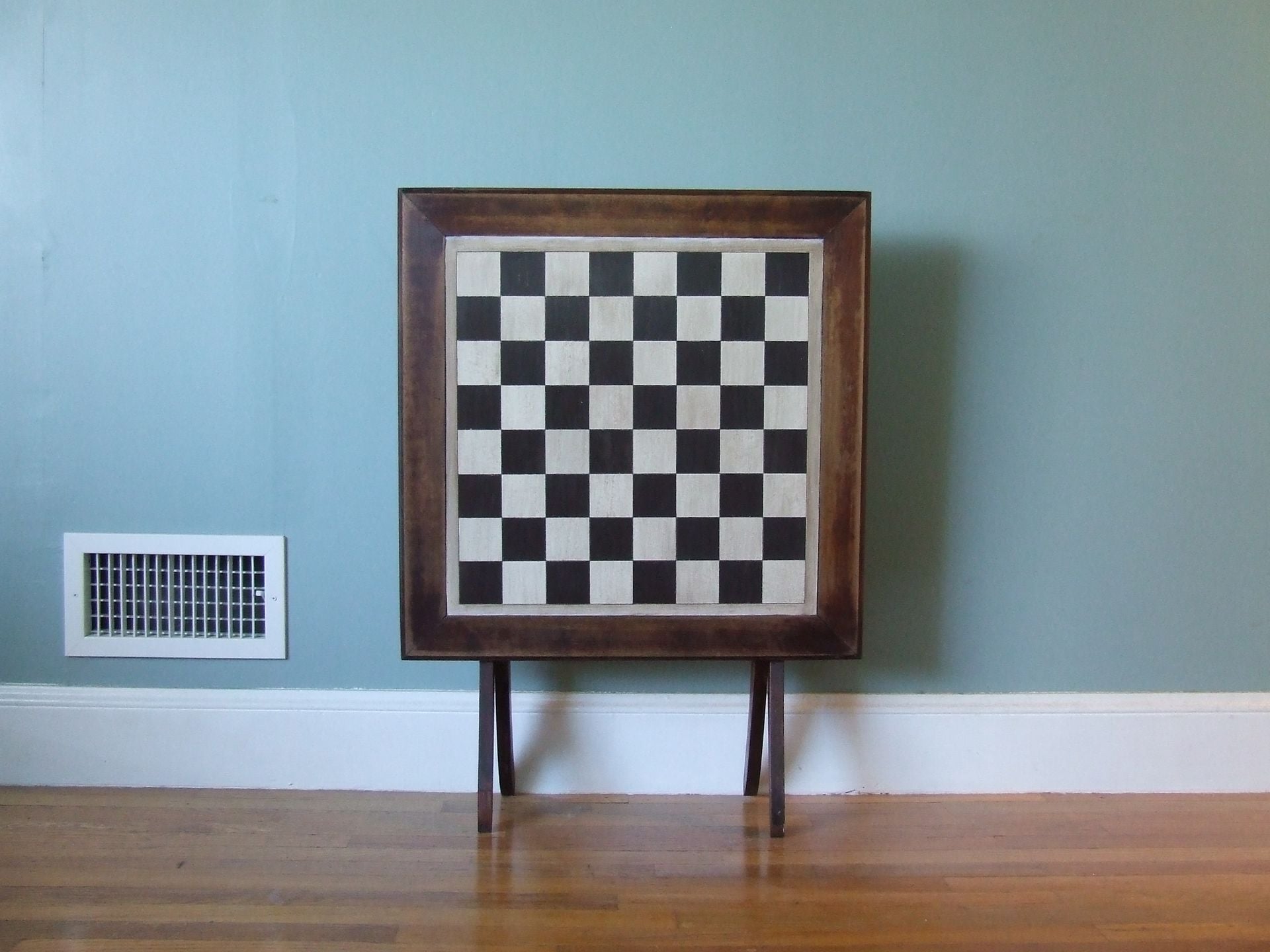 Upcycled Folding Chess Table 5