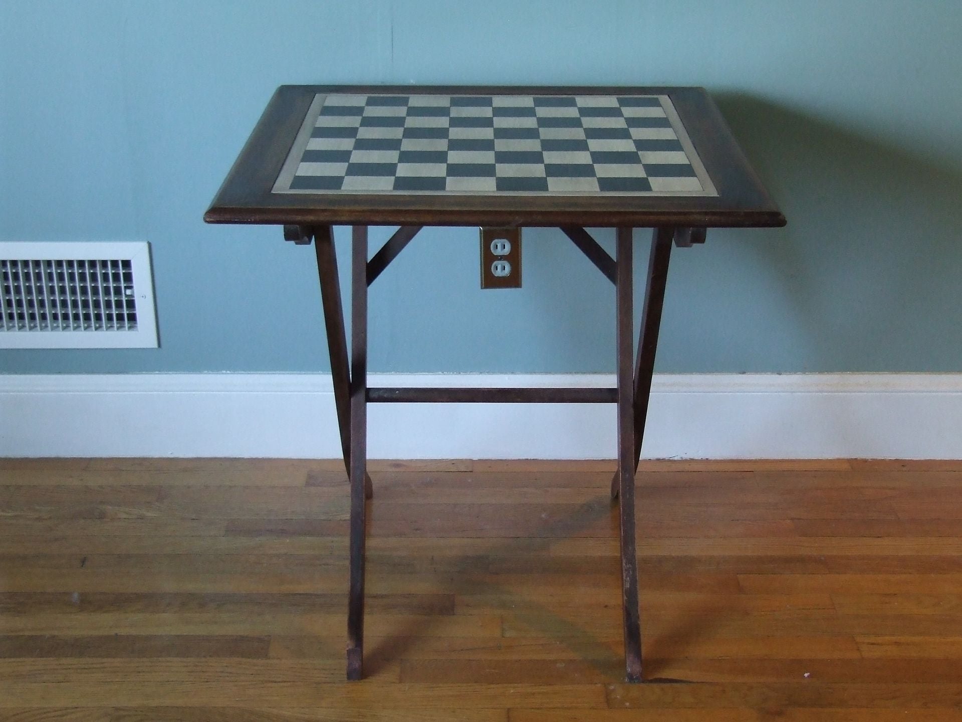 Upcycled Folding Chess Table 3