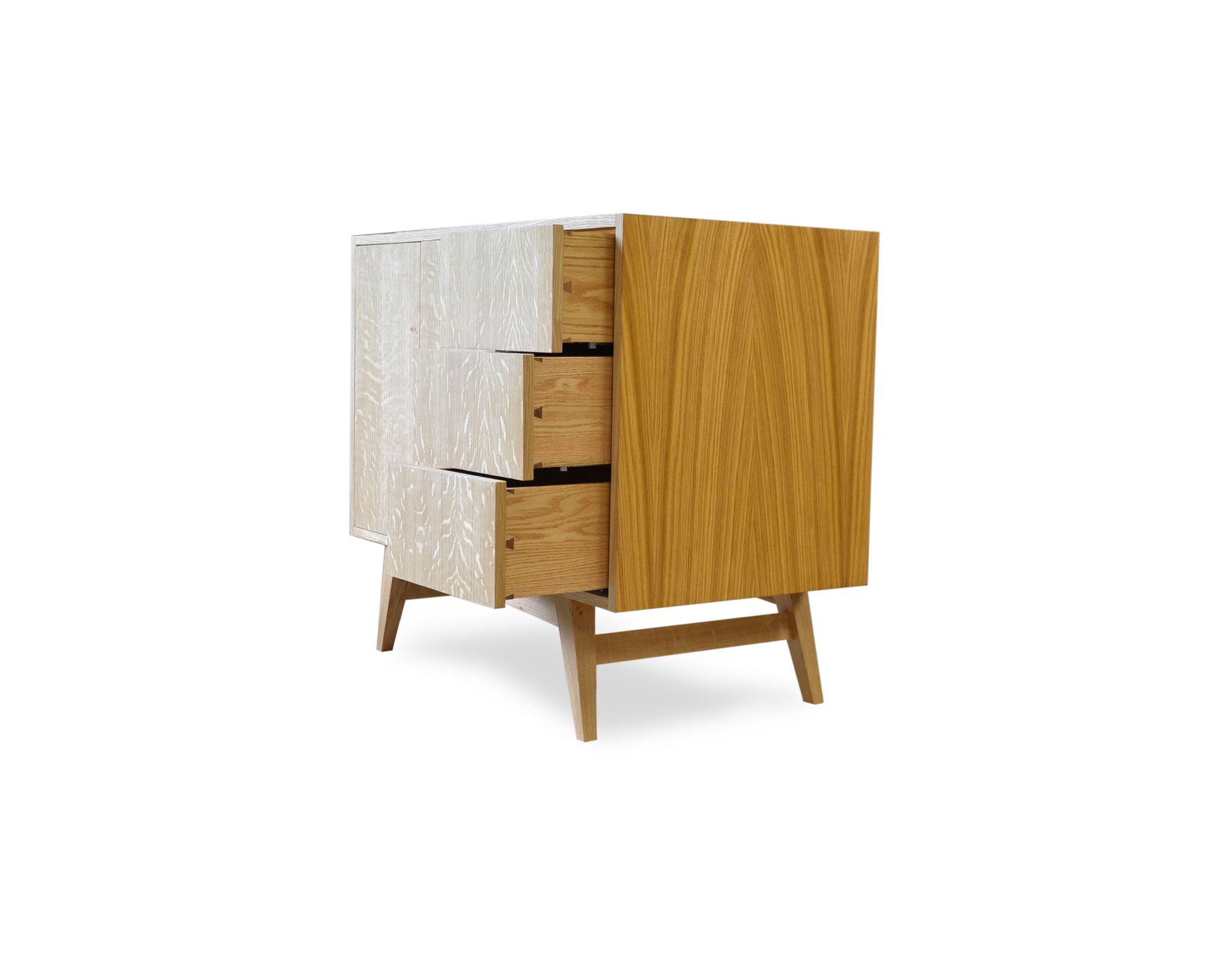 Mid Century Modern Vanity In Oak 6 
