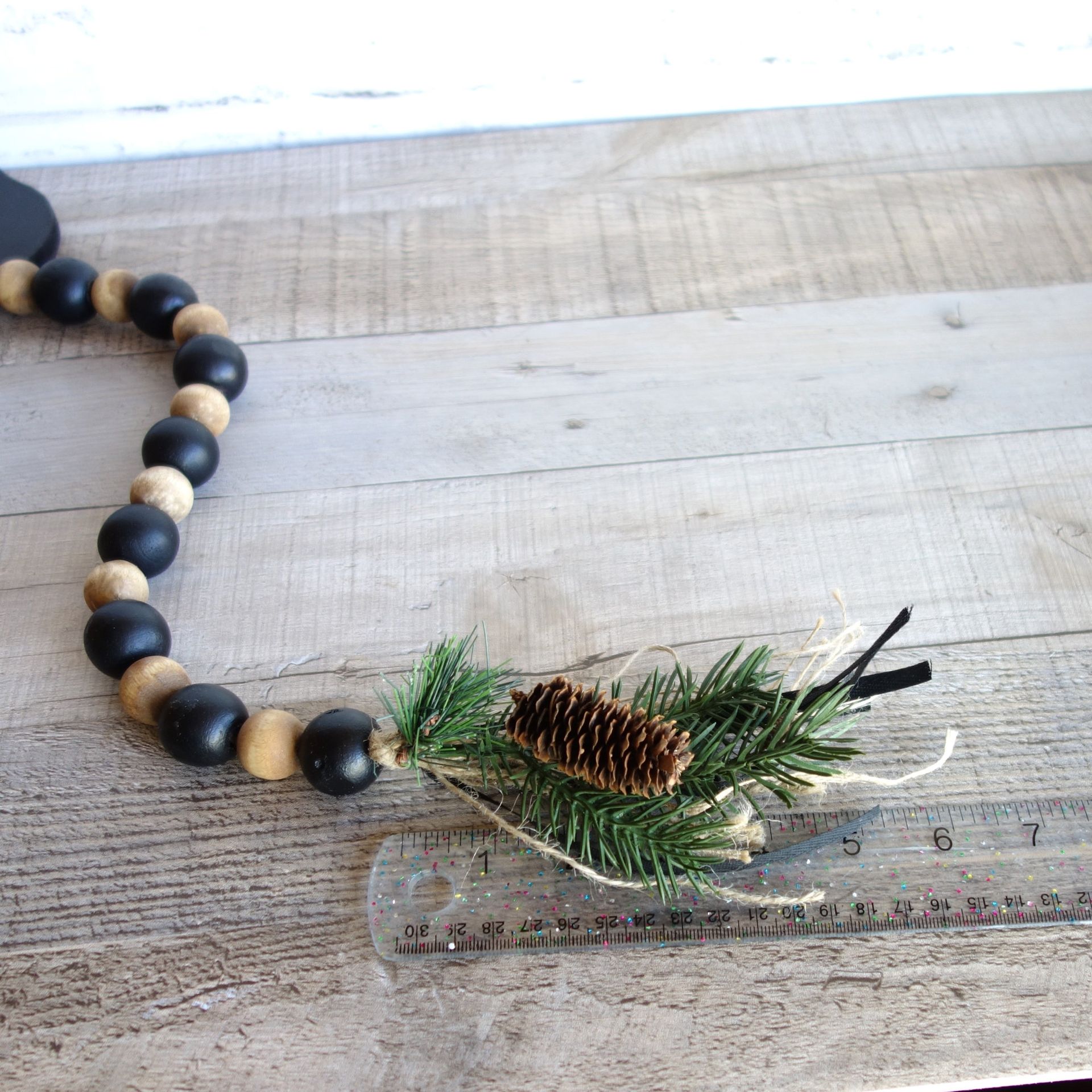 Black Bear Decor Bead Garland Cabin Decor Woodland Decor Lakehouse Decor 5 