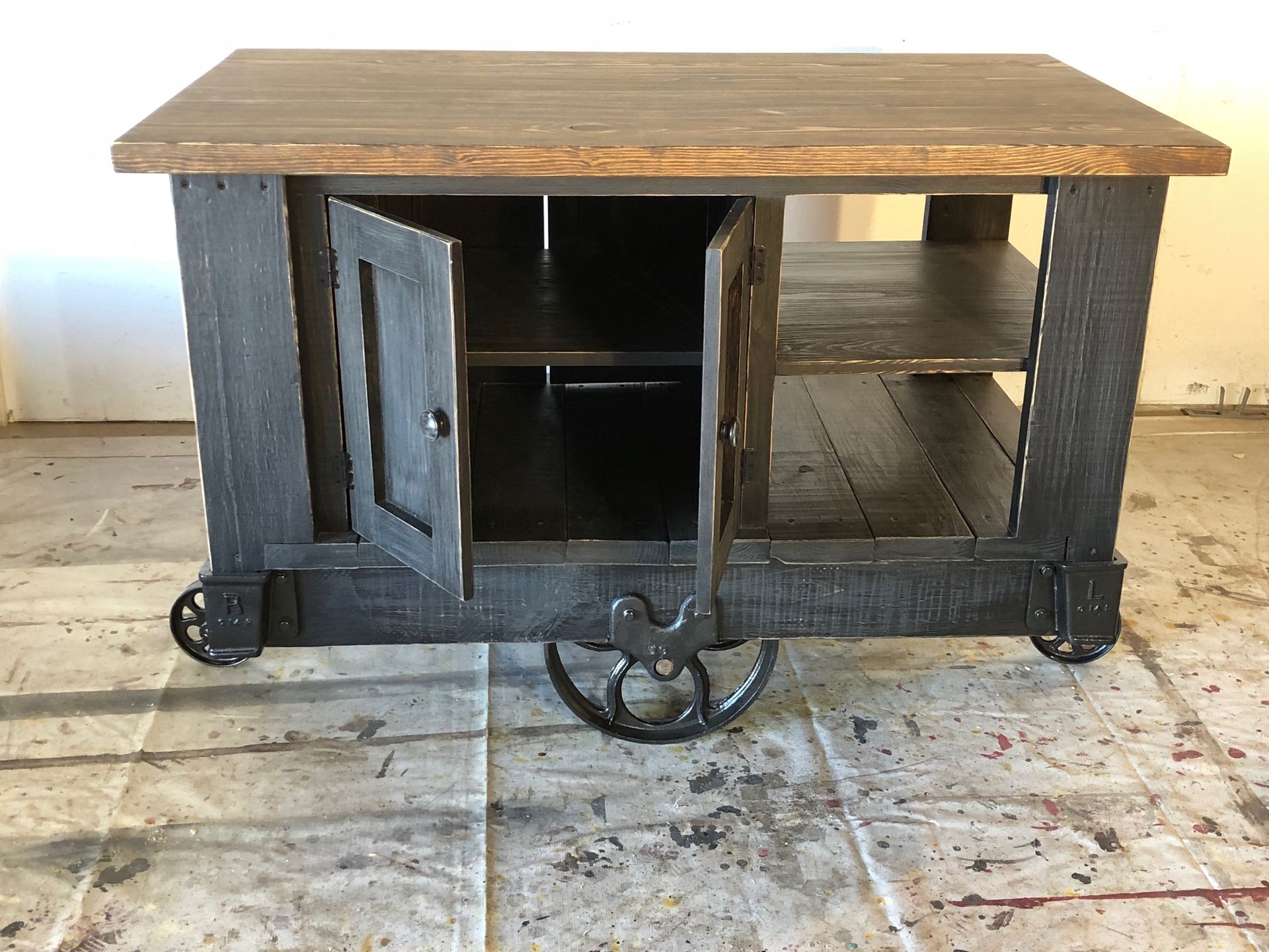 Industrial Cart Kitchen Island 1