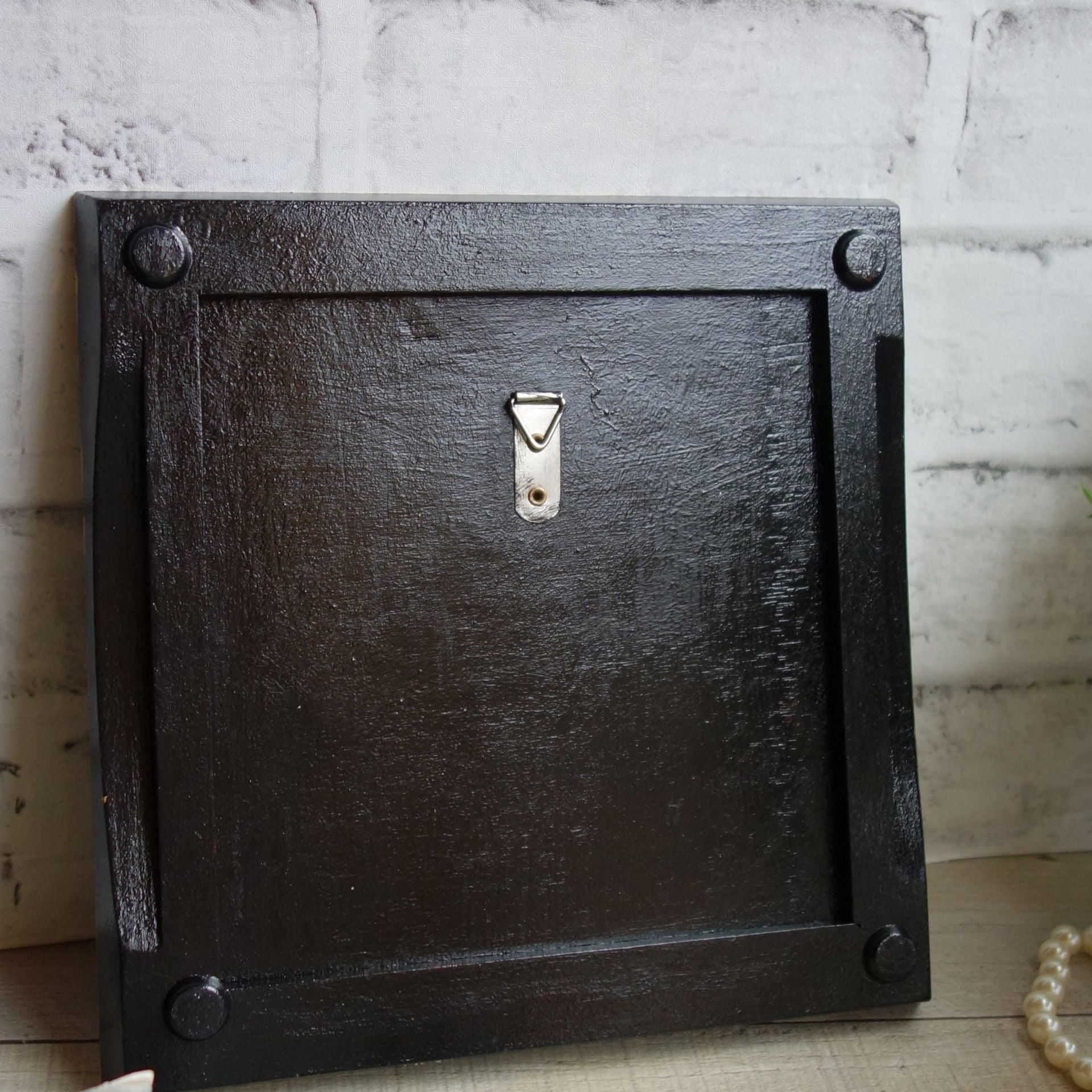 Hand Painted Checks Courtly Picture Frame Old Town French Cafe Decor 3 