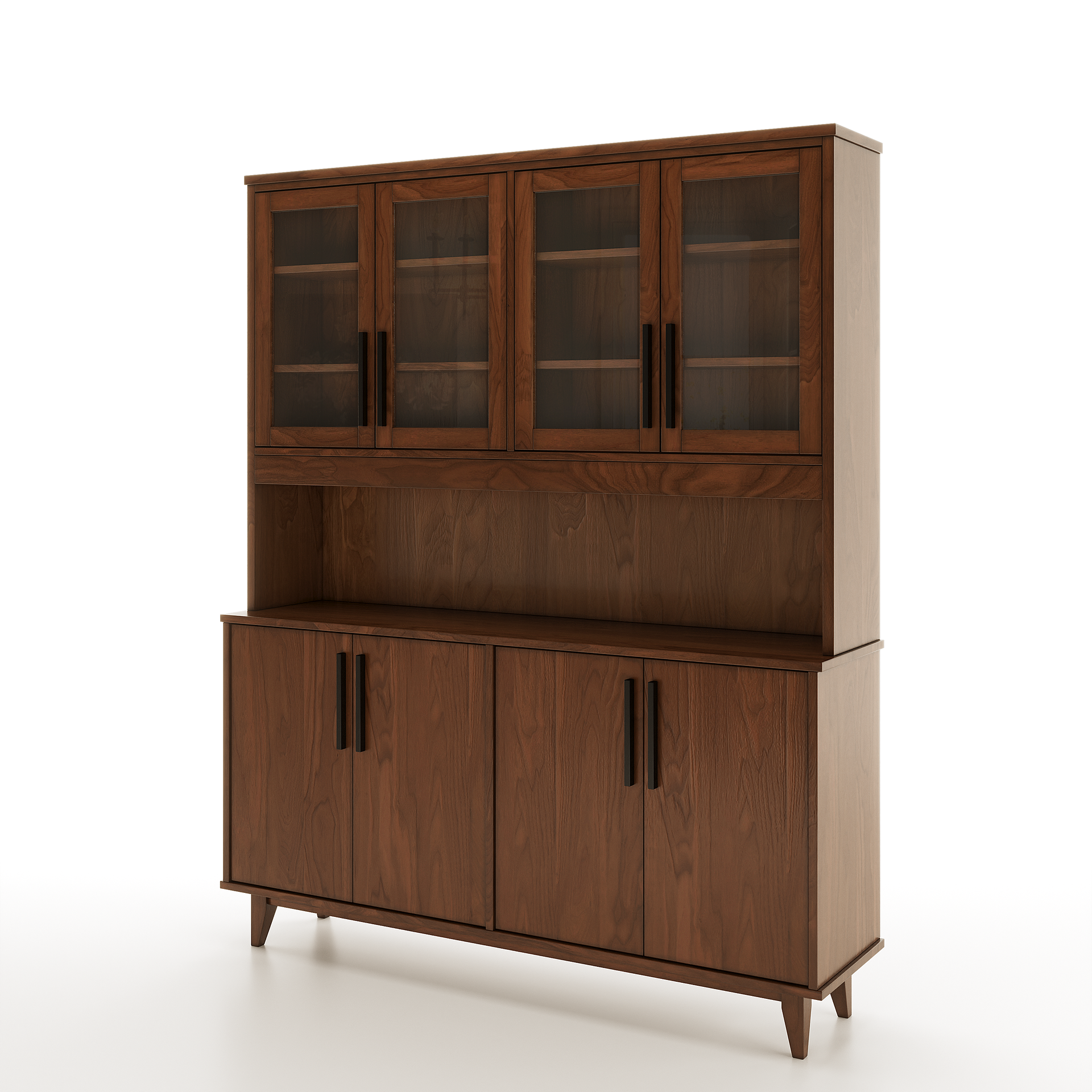 Wooden Country Buffet And Hutch 2 
