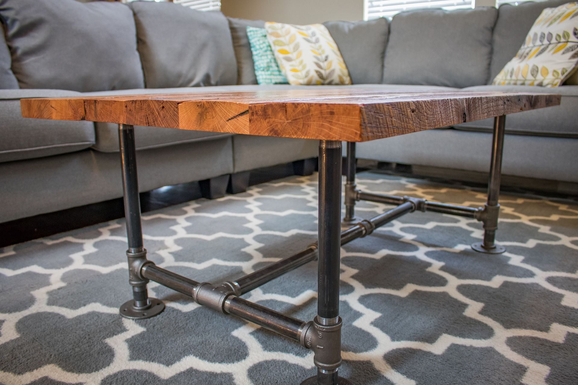 Industrial Coffee Table | Barn Wood Coffee Table 5 