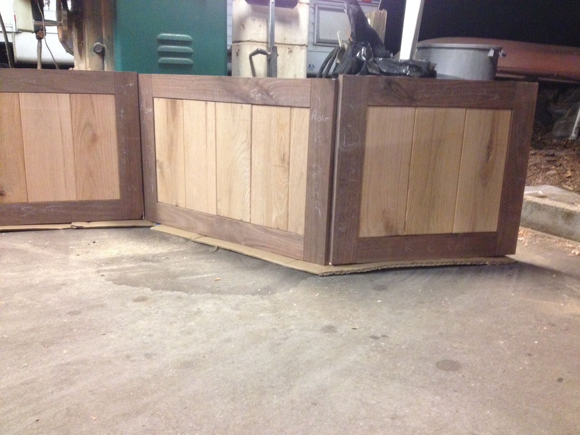 Oak And Walnut Built In Bench 4 
