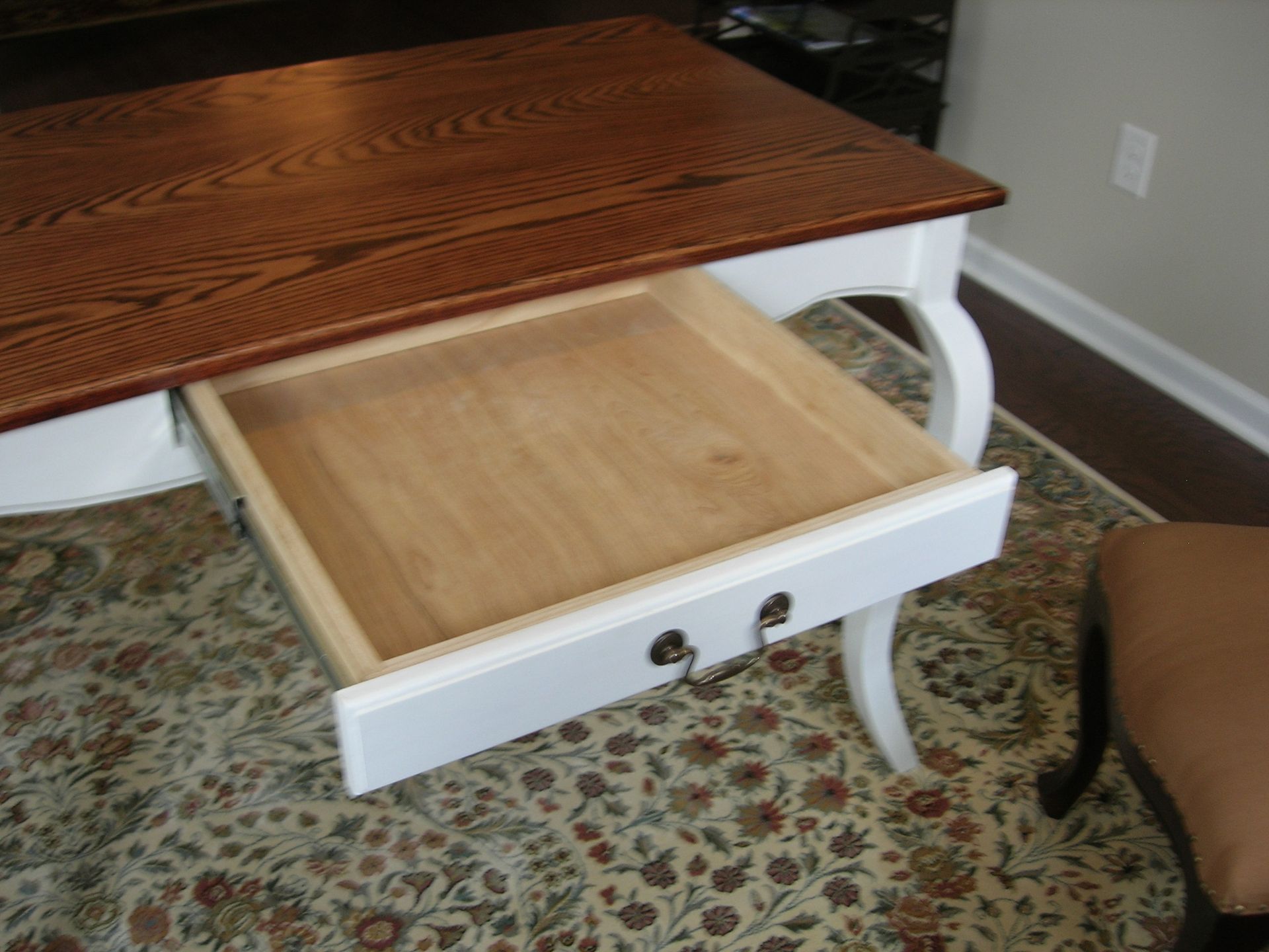 Poplar And Oak Writing Desk 4