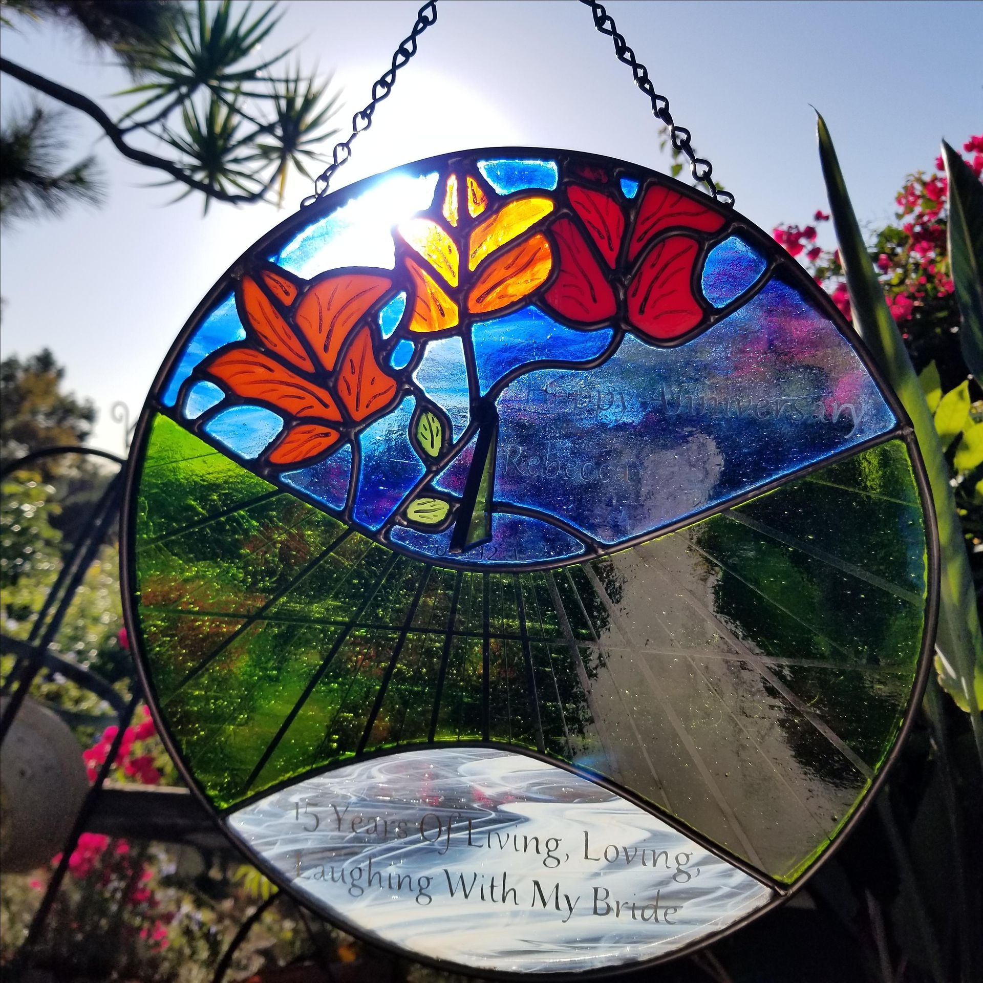 Stained Glass Sundial 1 