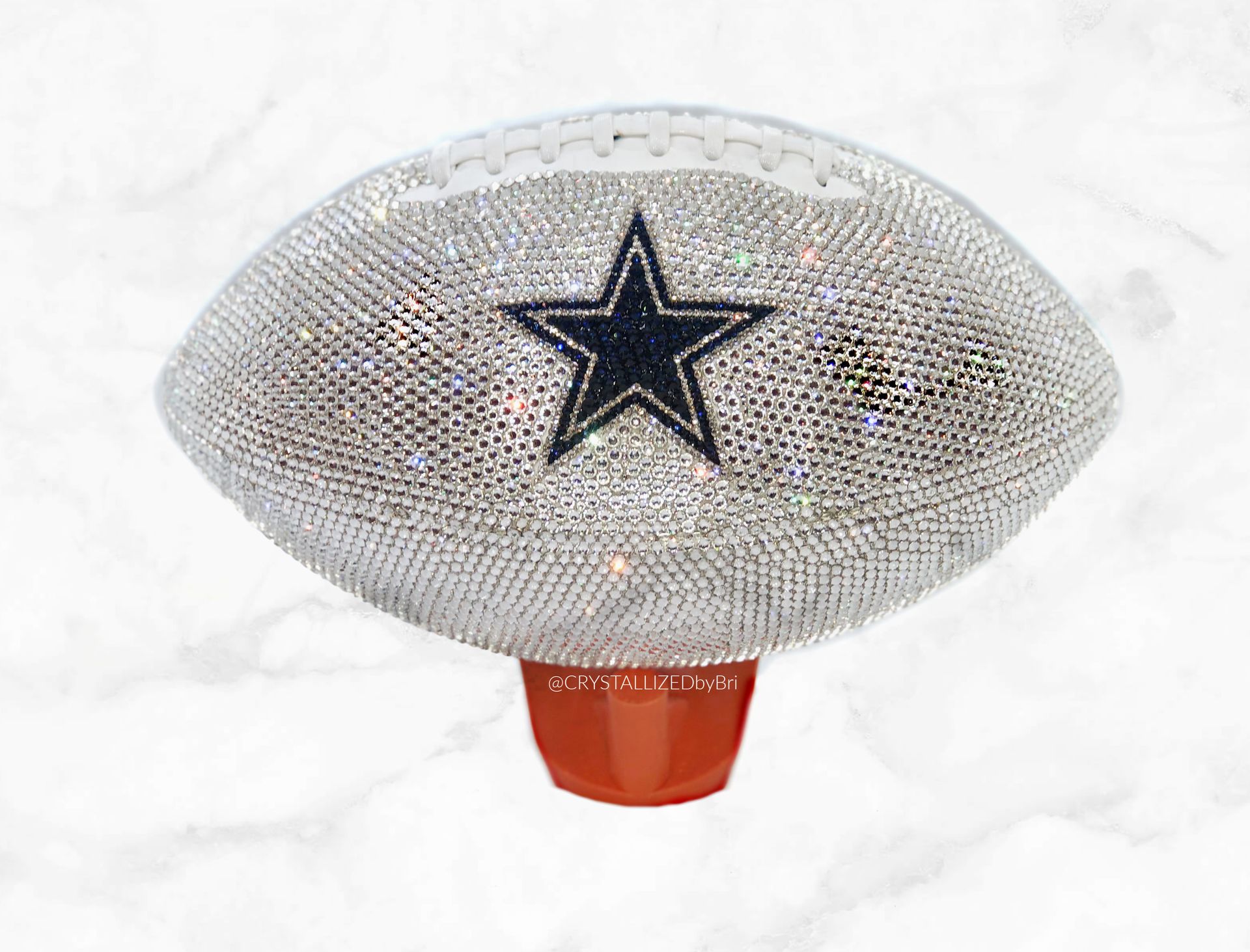 Any Team Crystallized Football Full Game Size Nfl Bling Genuine European Crystals Bedazzled 5 